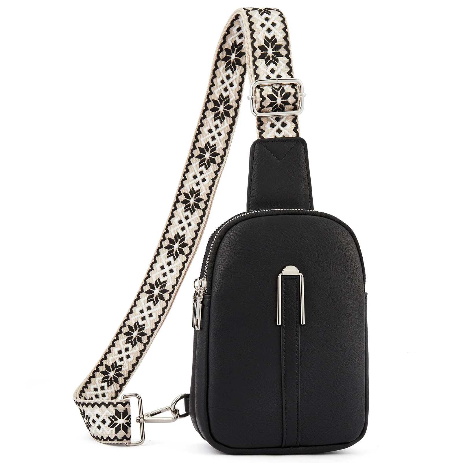 Aurora Adjustable Embroidered Shoulder Strap  Crossbody Bag for Women - Image 8
