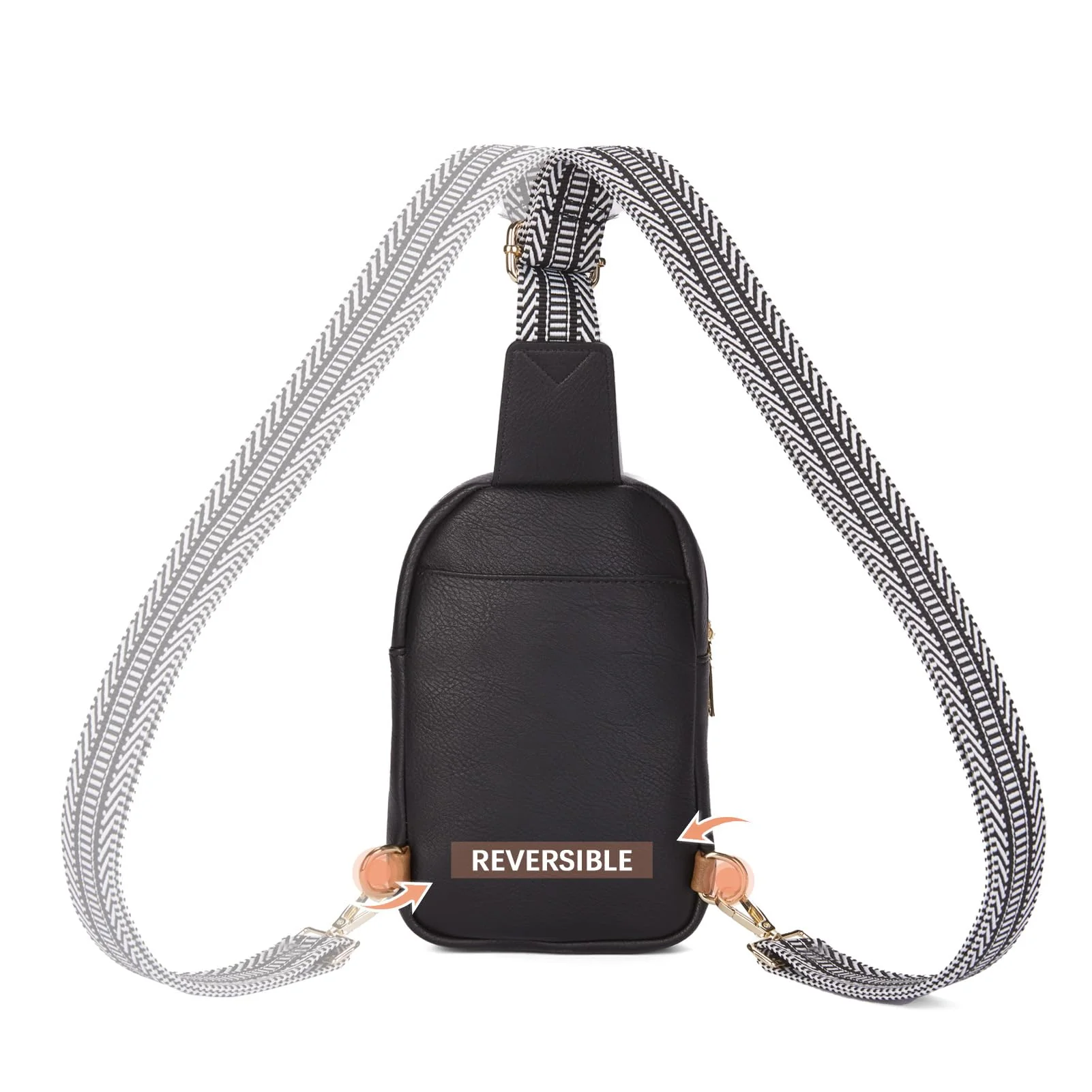 Arrio Reversible Strap Women's Leather Leather Sling Bag - Image 16