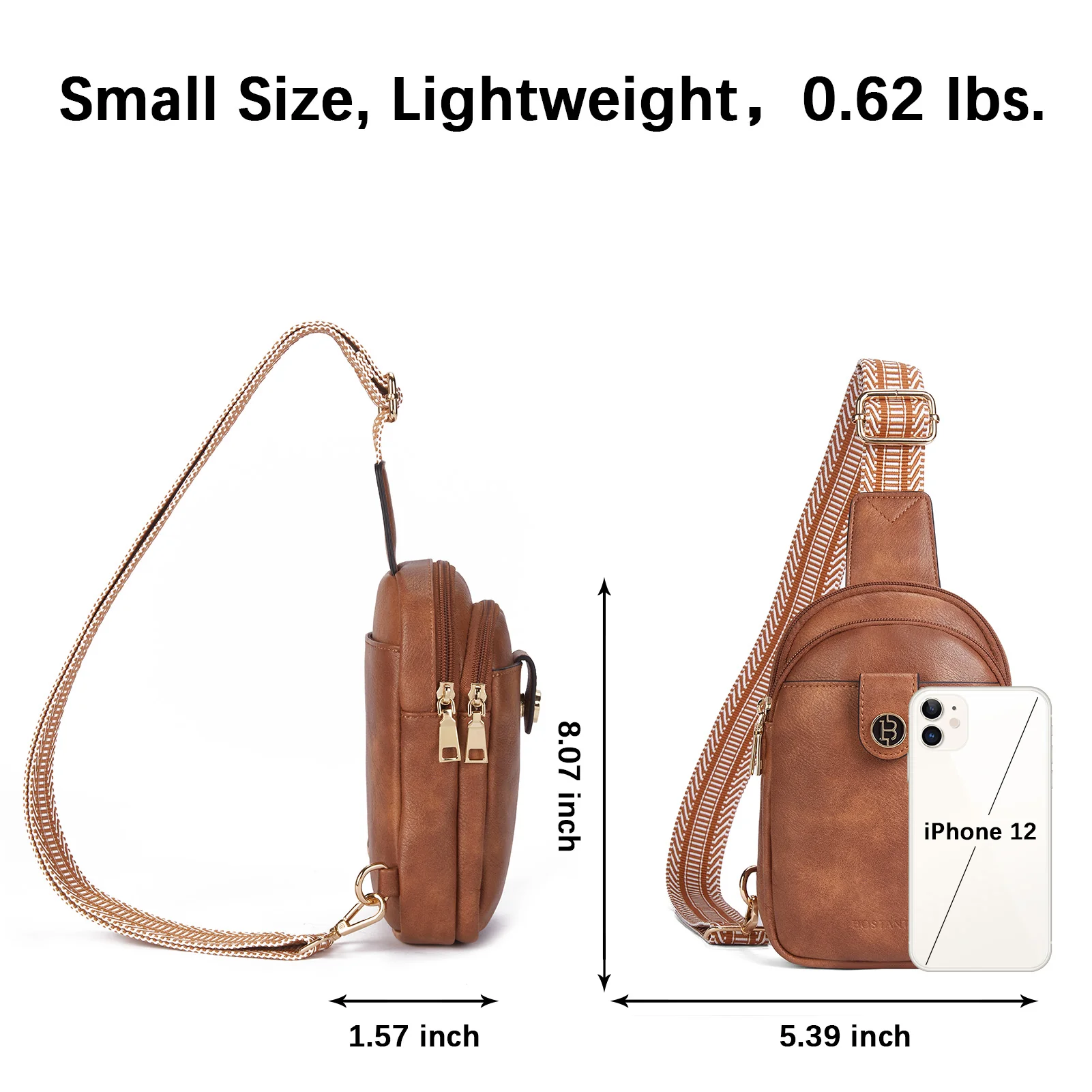 Arrio Reversible Strap Women's Leather Leather Sling Bag - Image 20