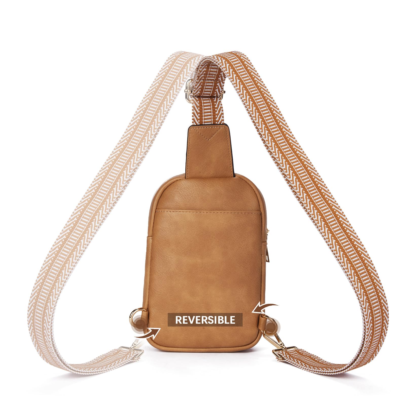 Arrio Reversible Strap Women's Leather Leather Sling Bag - Image 28