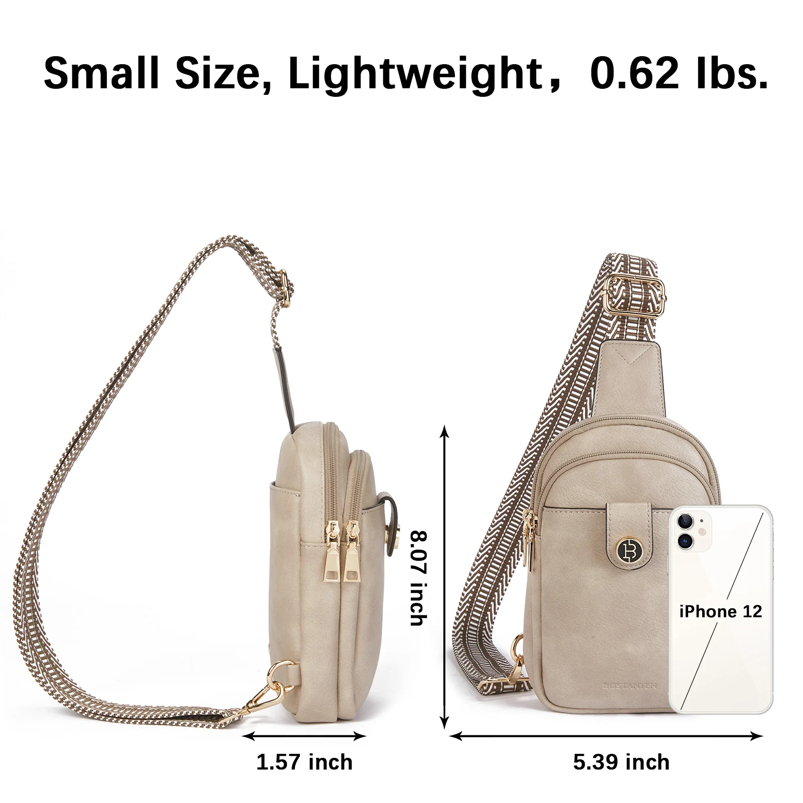 Arrio Reversible Strap Women's Leather Leather Sling Bag - Image 32
