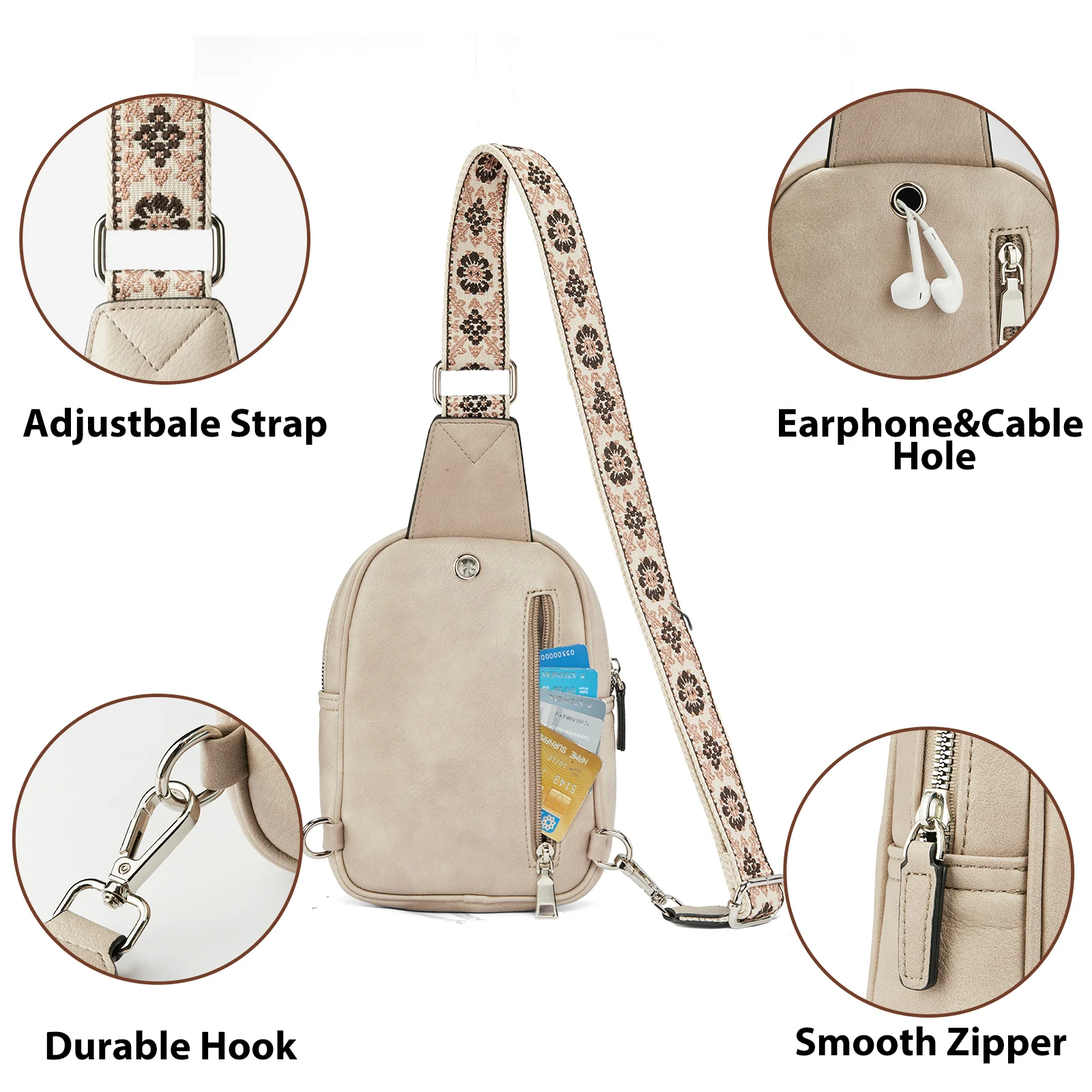 Aurora Anti-Theft Bohemian Shoulder Strap Crossbody Bag - Image 10