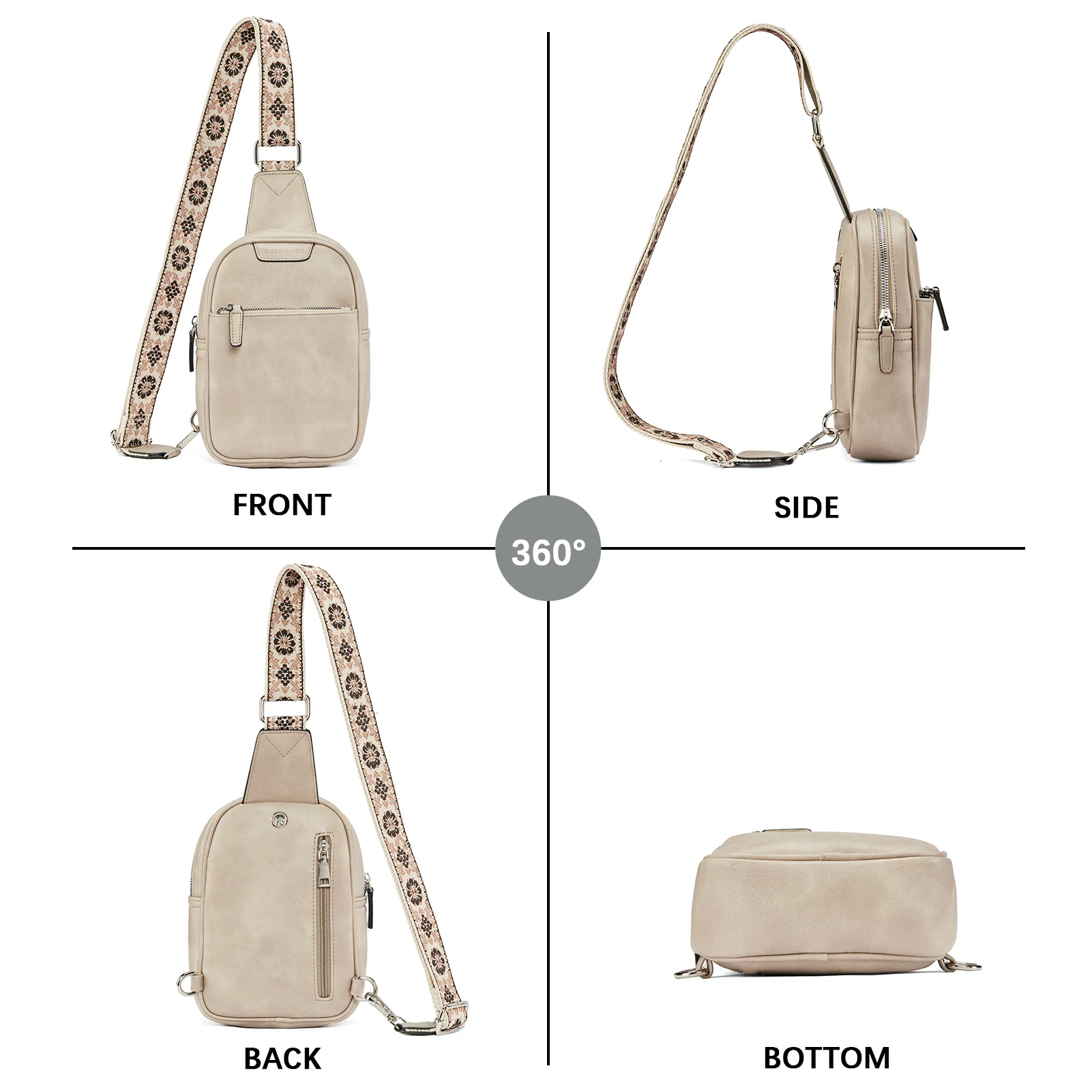 Aurora Anti-Theft Bohemian Shoulder Strap Crossbody Bag - Image 11
