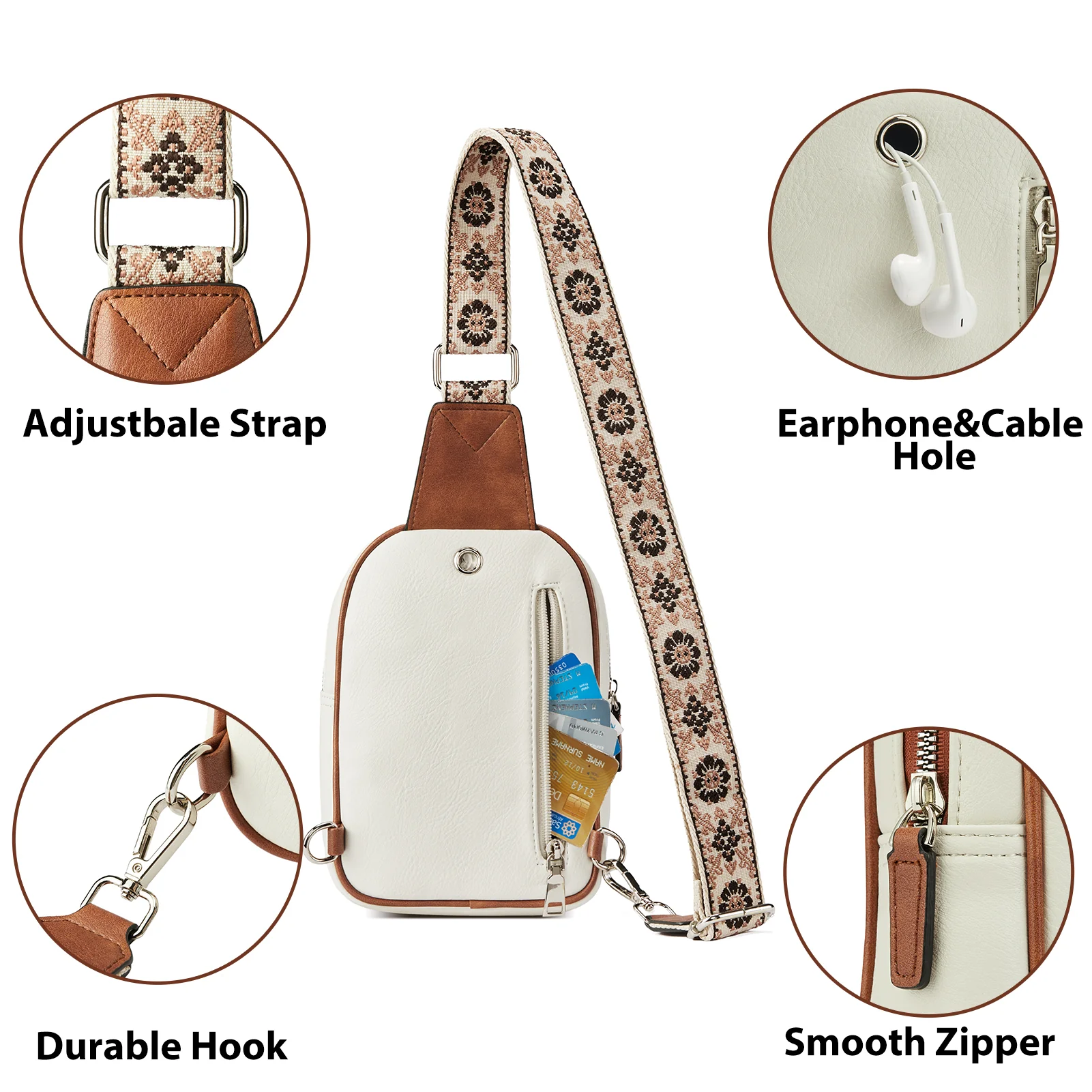 Aurora Anti-Theft Bohemian Shoulder Strap Crossbody Bag - Image 17