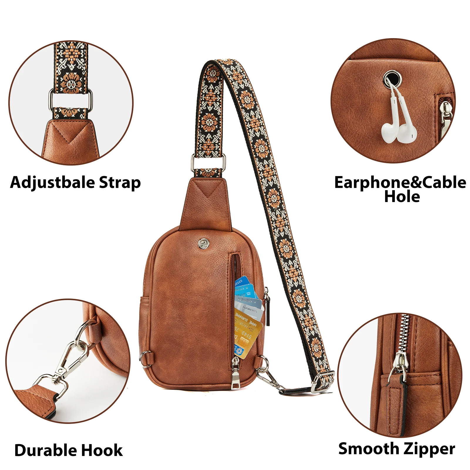 Aurora Anti-Theft Bohemian Shoulder Strap Crossbody Bag - Image 23