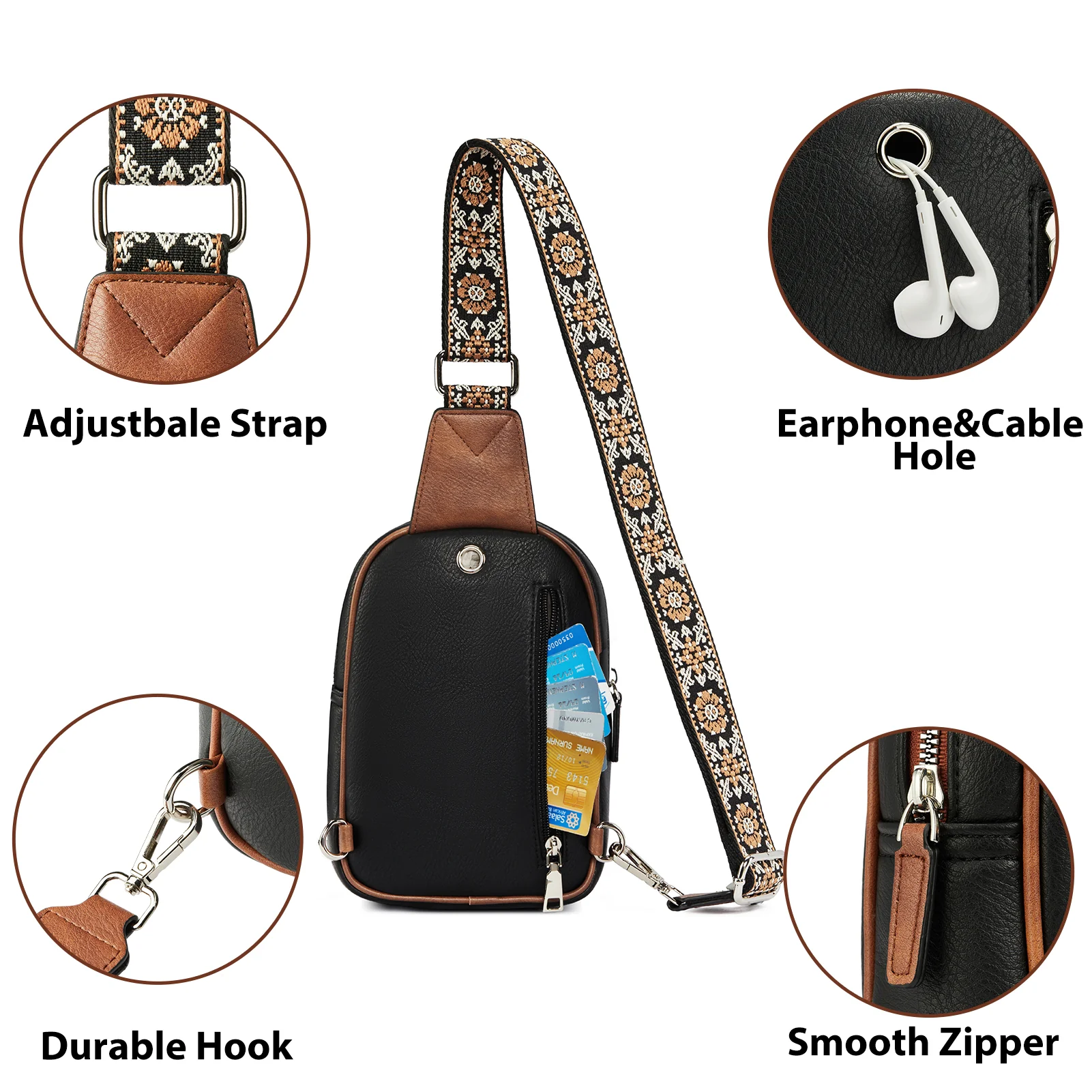 Aurora Anti-Theft Bohemian Shoulder Strap Crossbody Bag - Image 31