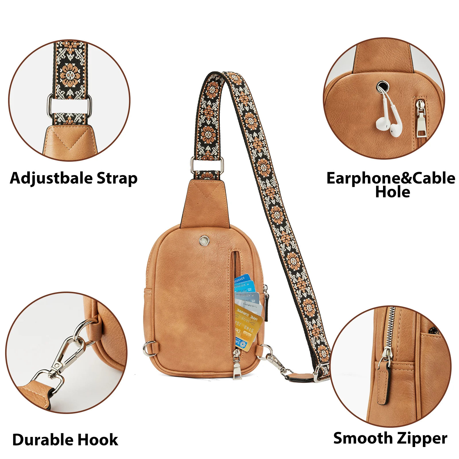 Aurora Anti-Theft Bohemian Shoulder Strap Crossbody Bag - Image 36