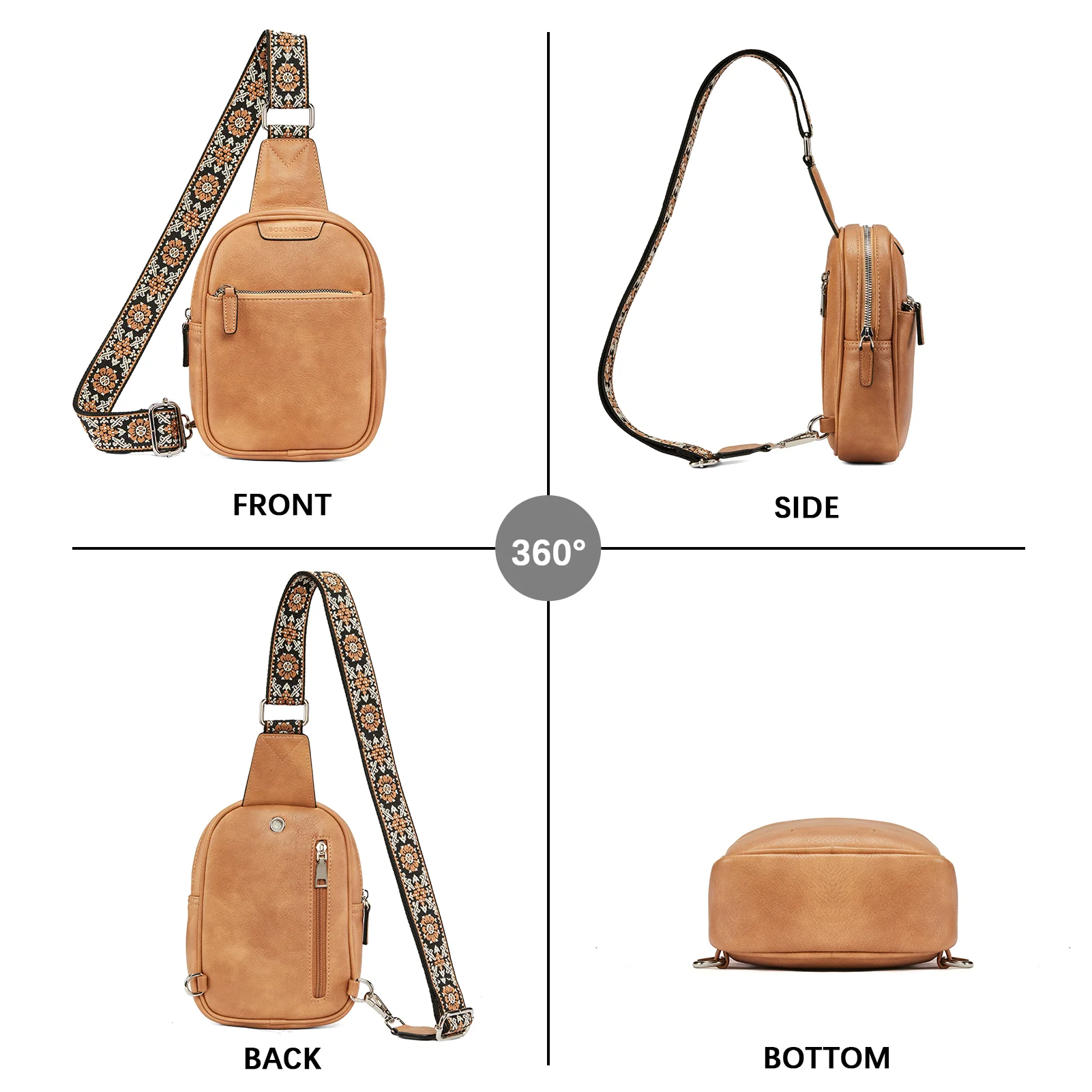 Aurora Anti-Theft Bohemian Shoulder Strap Crossbody Bag - Image 37