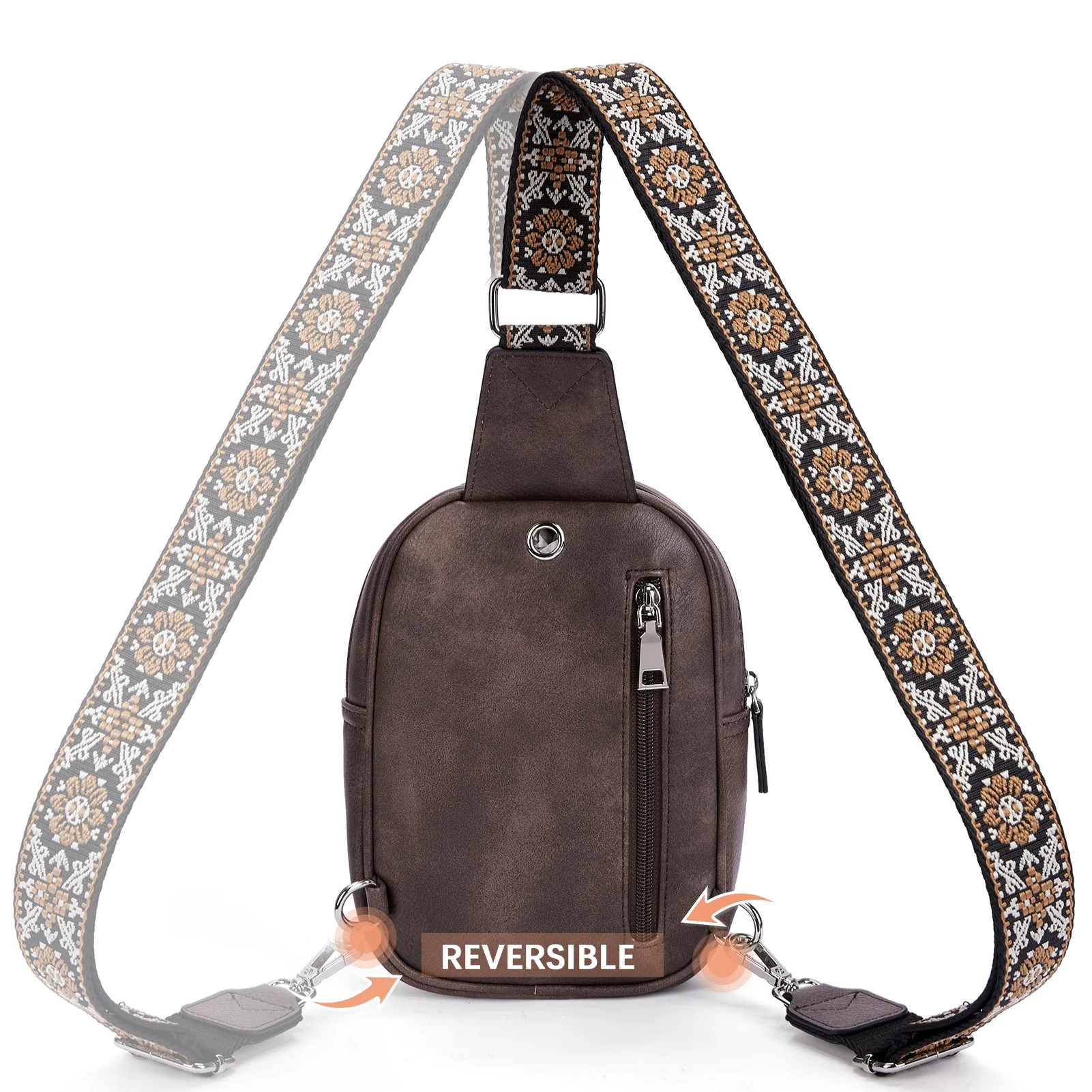 Aurora Anti-Theft Bohemian Shoulder Strap Crossbody Bag - Image 4