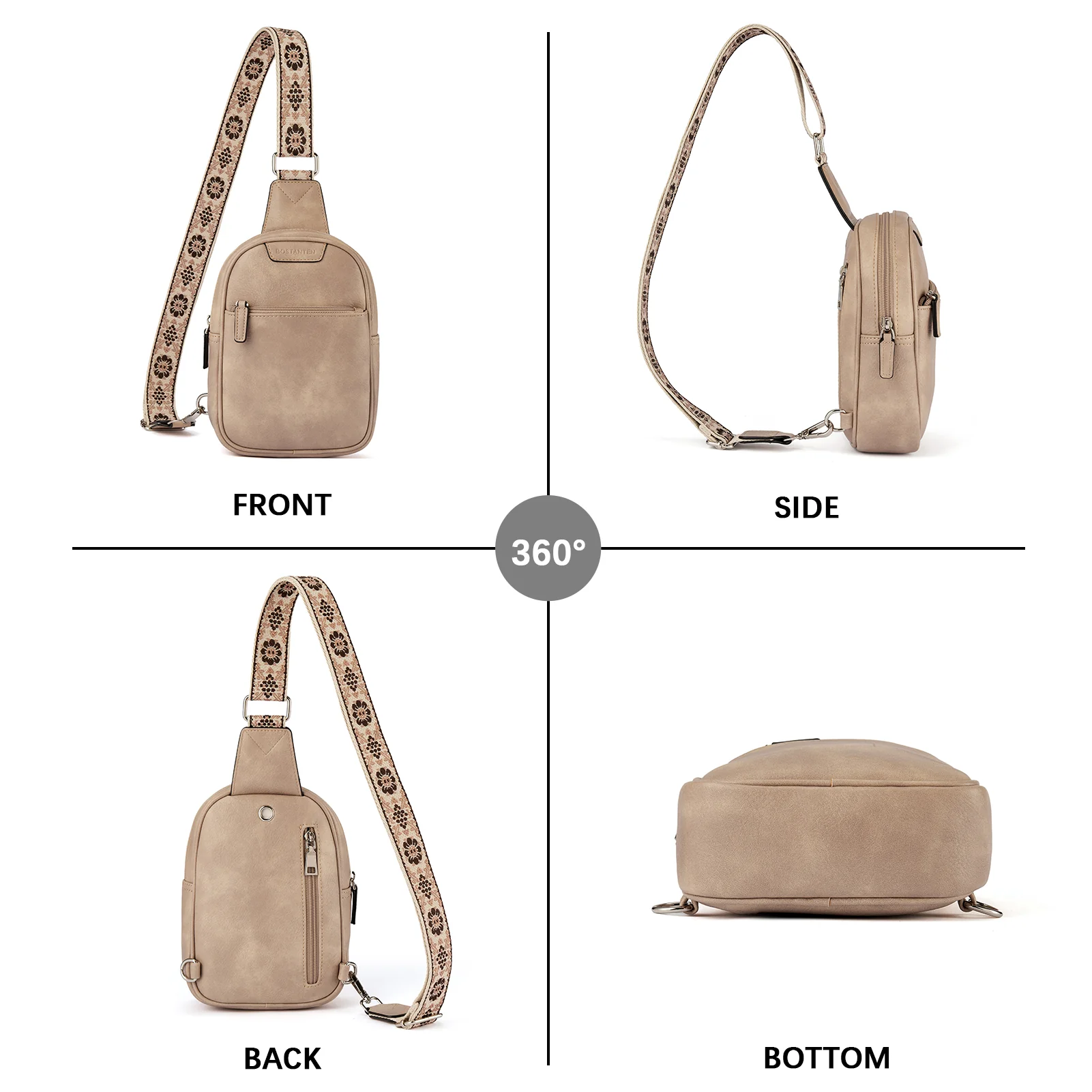 Aurora Anti-Theft Bohemian Shoulder Strap Crossbody Bag - Image 50