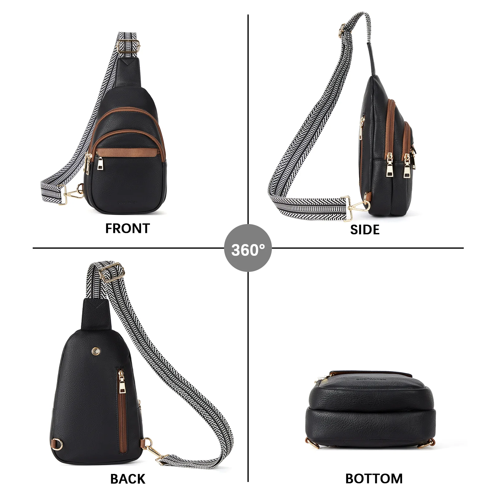 Aurora Beige Street Casual Trapeze Sling Bag - Image 16