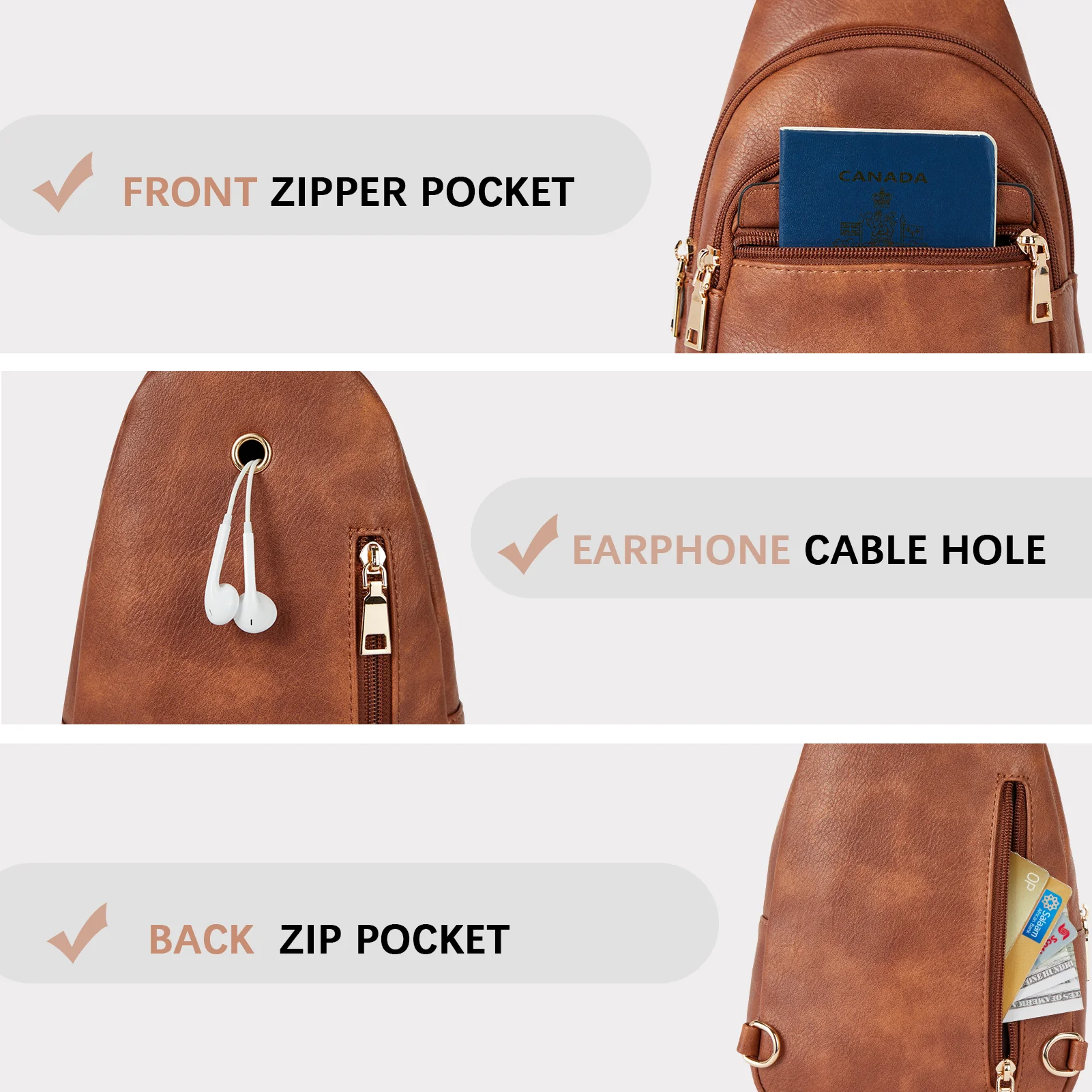 Aurora Beige Street Casual Trapeze Sling Bag - Image 27