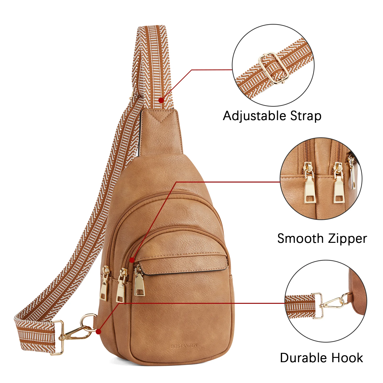 Aurora Beige Street Casual Trapeze Sling Bag - Image 35