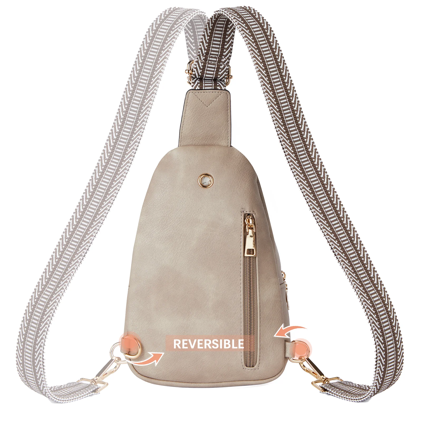 Aurora Beige Street Casual Trapeze Sling Bag - Image 49