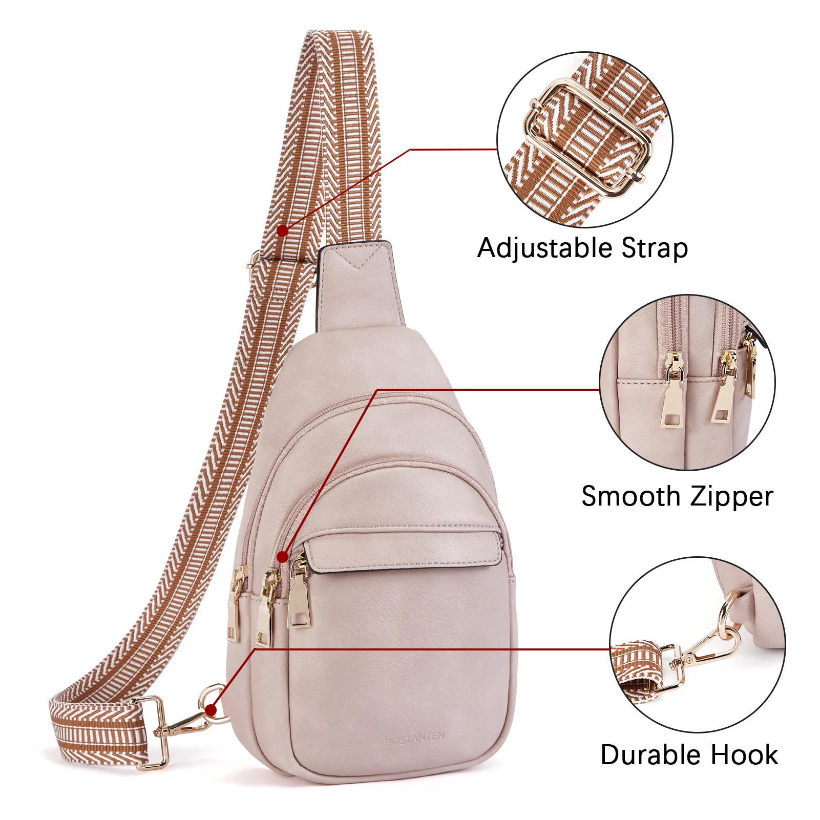 Aurora Beige Street Casual Trapeze Sling Bag - Image 58