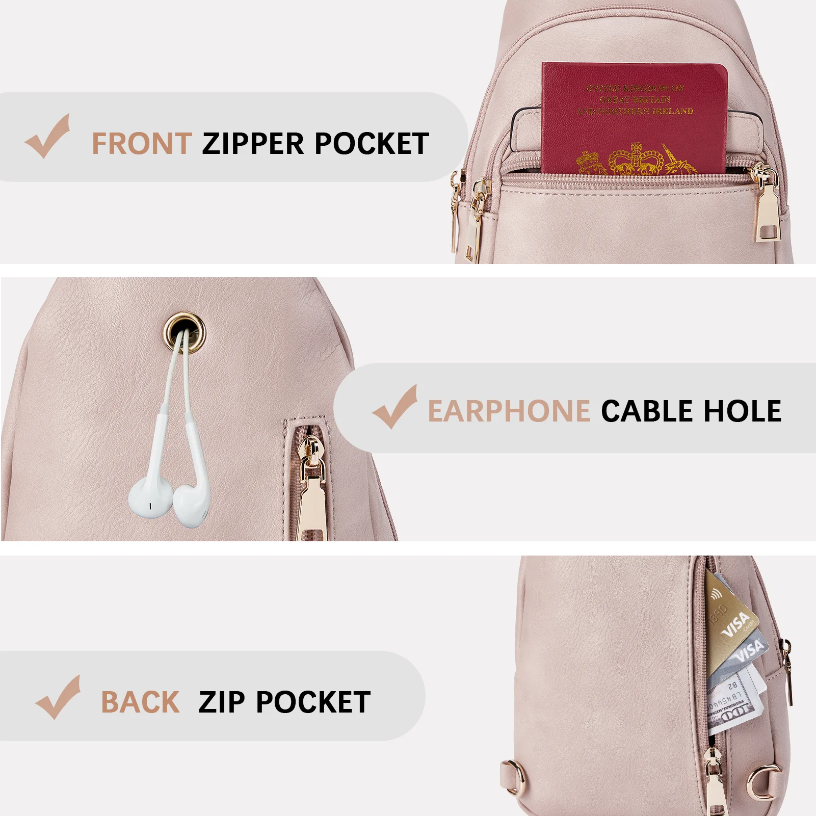 Aurora Beige Street Casual Trapeze Sling Bag - Image 59