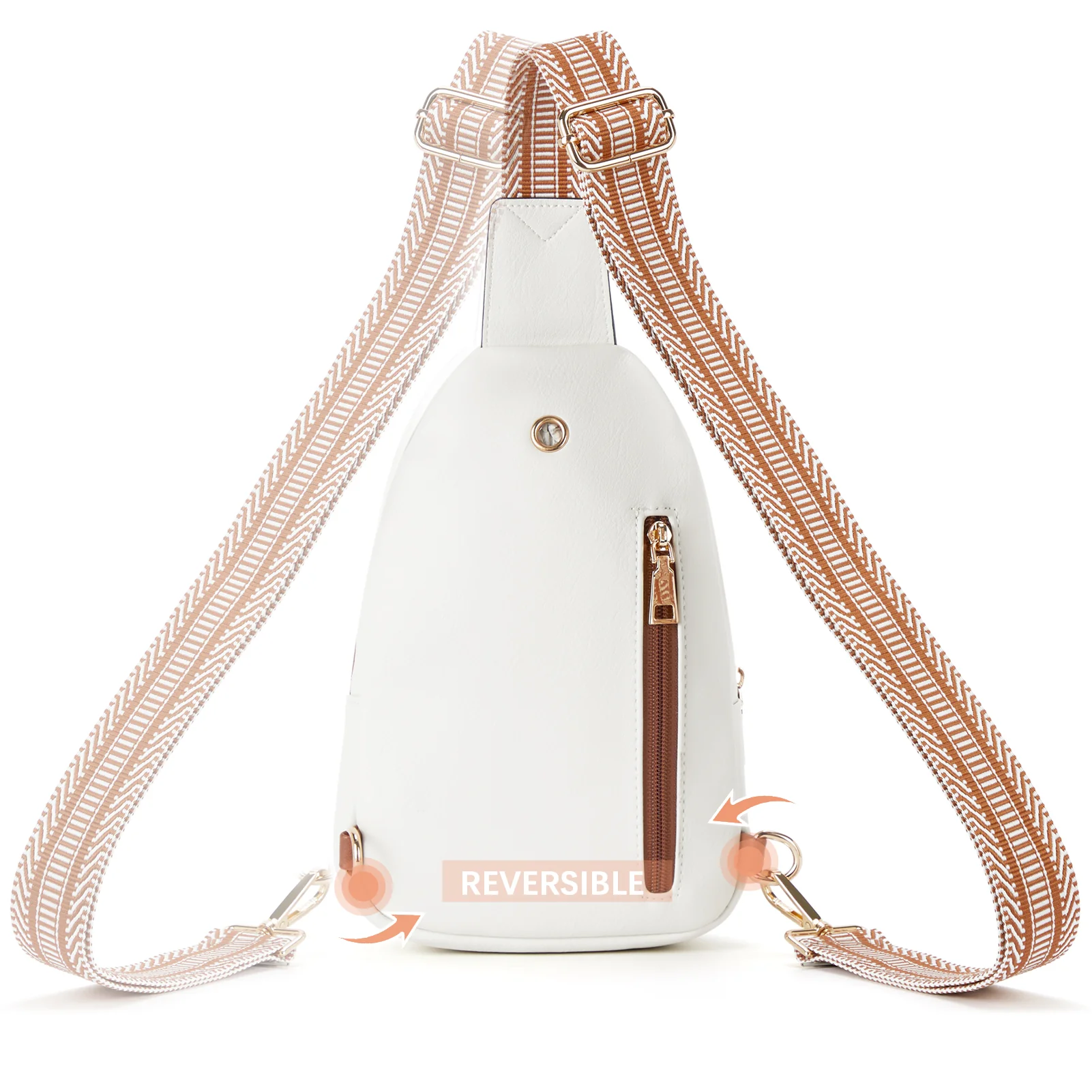Aurora Beige Street Casual Trapeze Sling Bag - Image 6