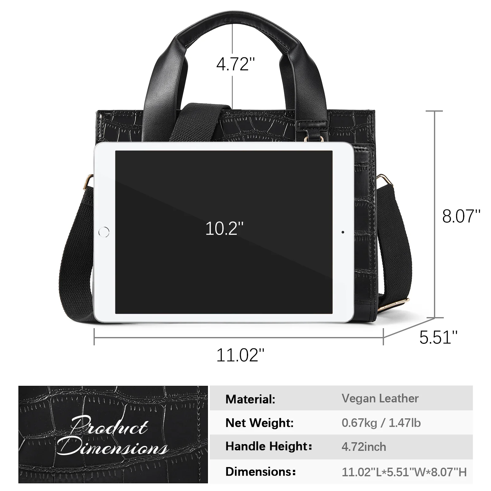 Nevin 11‘’ Leather Satchel - Versatile Crossbody - Image 4
