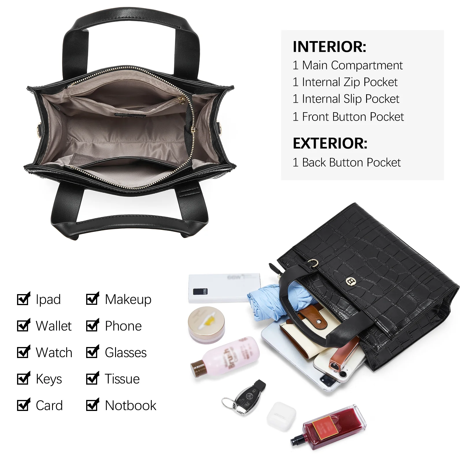 Nevin 11‘’ Leather Satchel - Versatile Crossbody - Image 6