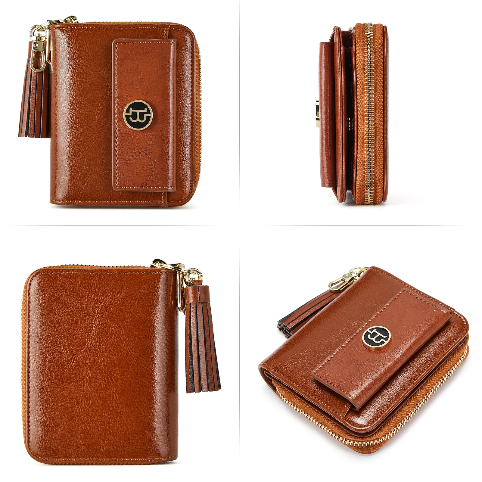 Lomy Small Coin & Card Purse With Tassel — Cowhide - Image 11