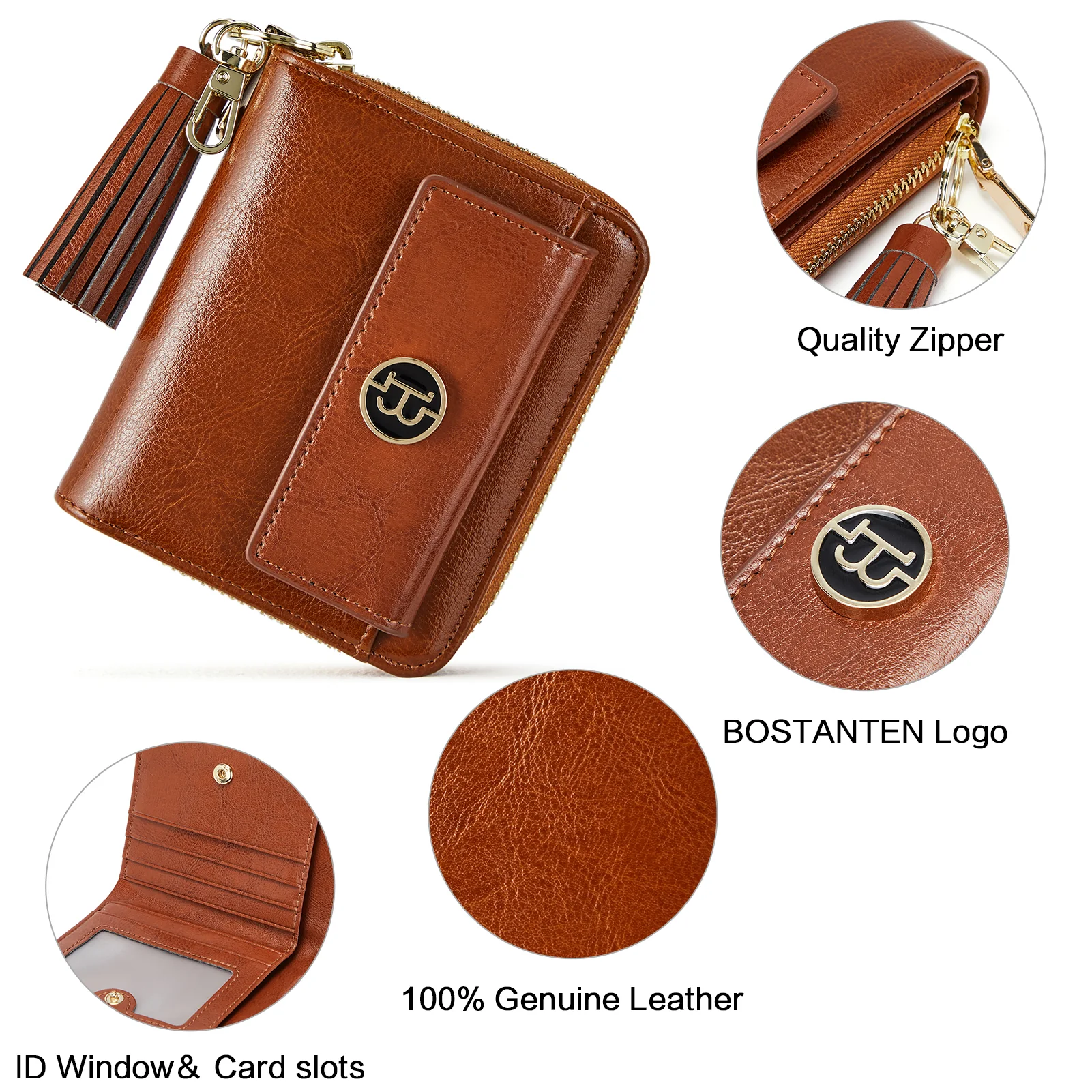 Lomy Small Coin & Card Purse With Tassel — Cowhide - Image 12