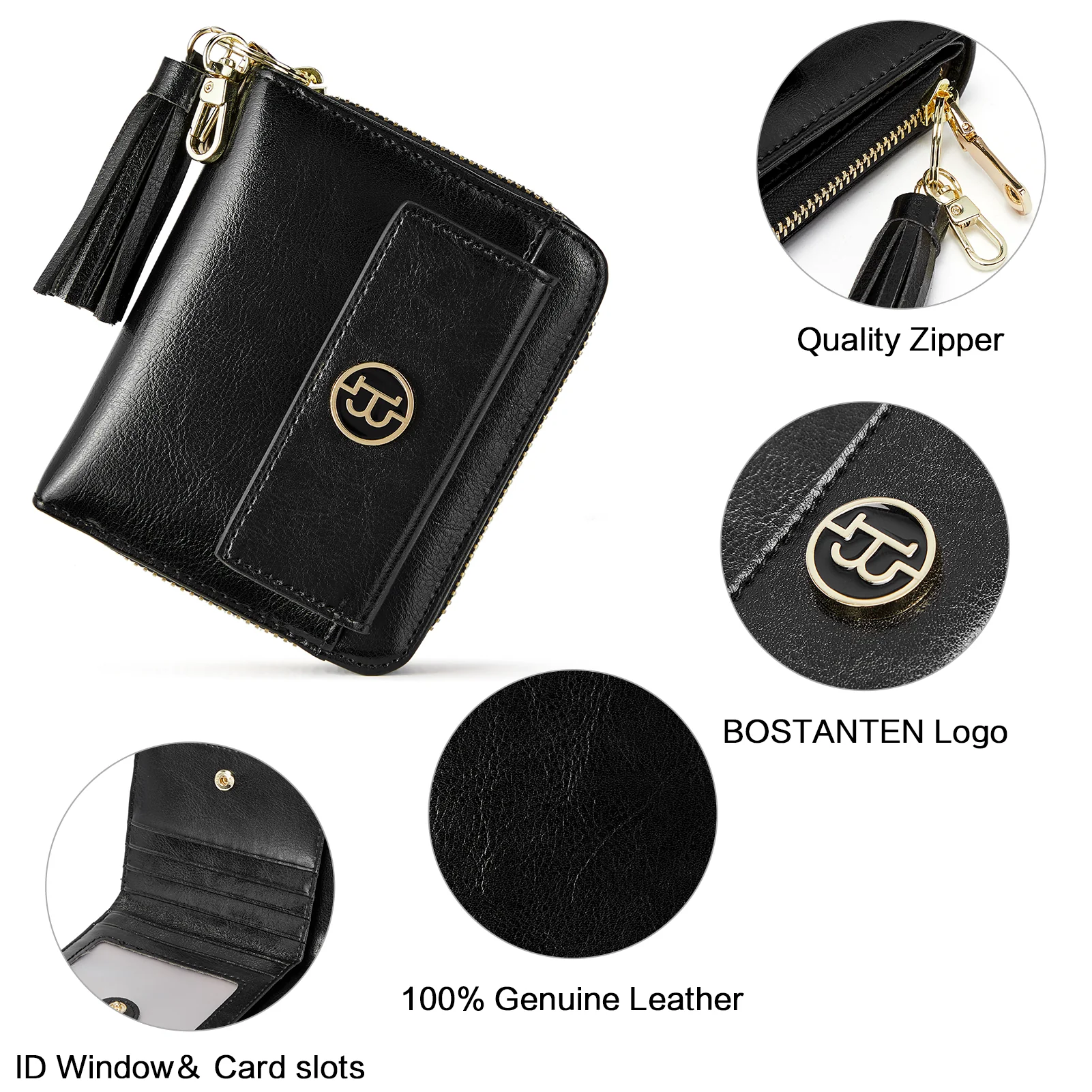 Lomy Small Coin & Card Purse With Tassel — Cowhide - Image 4