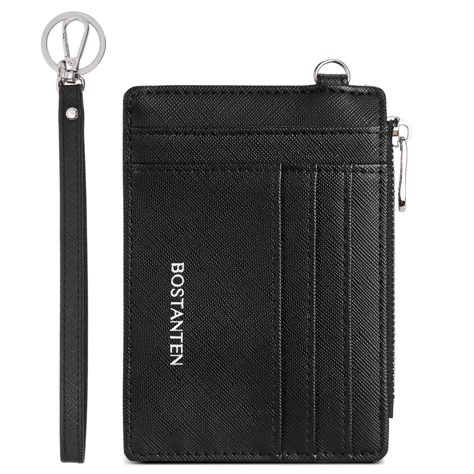 Lomy Slim Wristlet Keychain Wallet With Zipper Pocket - Image 12