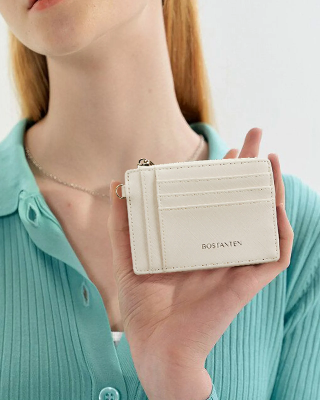 Lomy Slim Wristlet Keychain Wallet With Zipper Pocket - Image 2