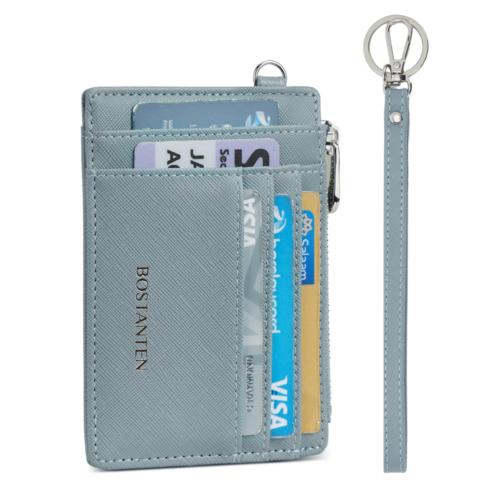 Lomy Slim Wristlet Keychain Wallet With Zipper Pocket - Image 24