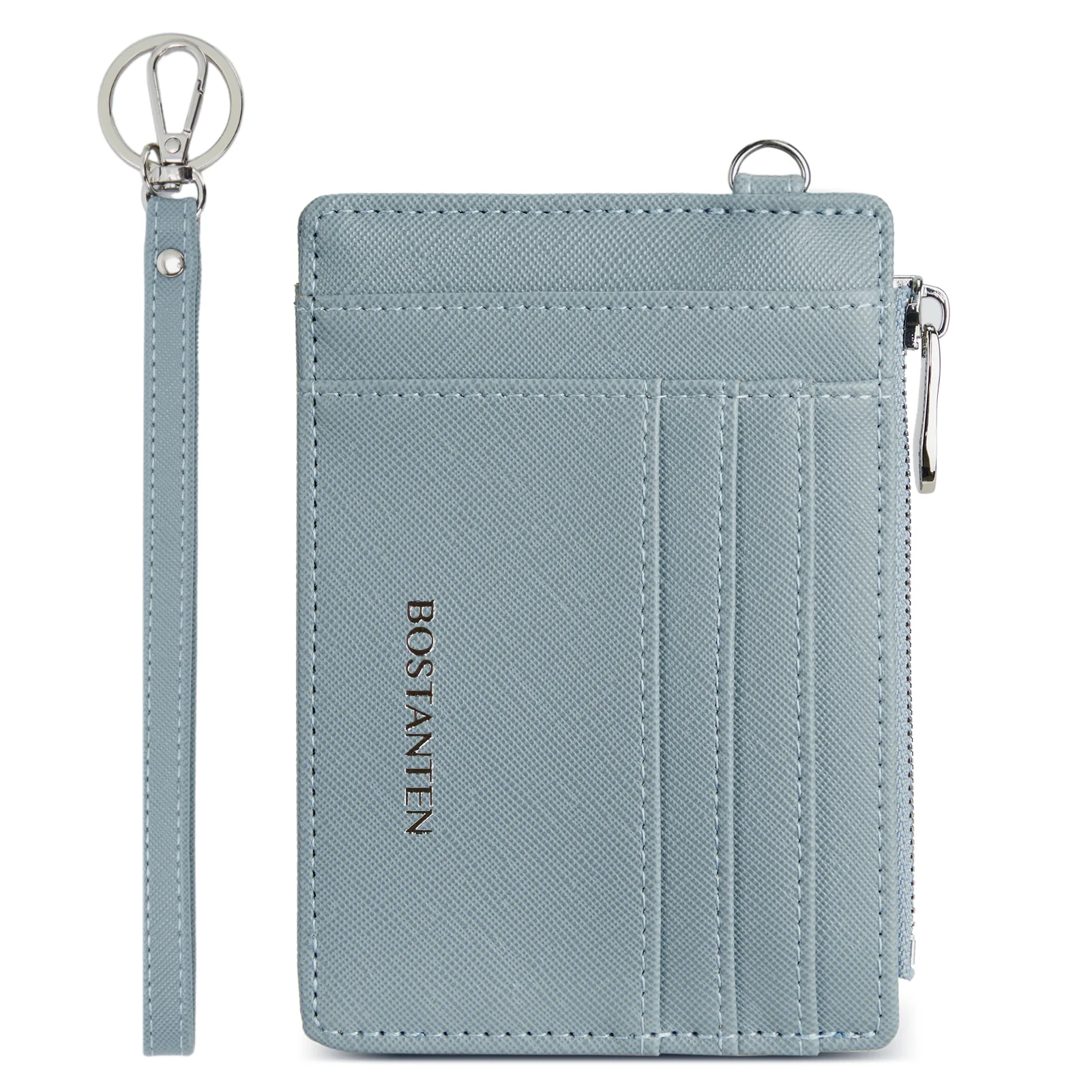 Lomy Slim Wristlet Keychain Wallet With Zipper Pocket - Image 26