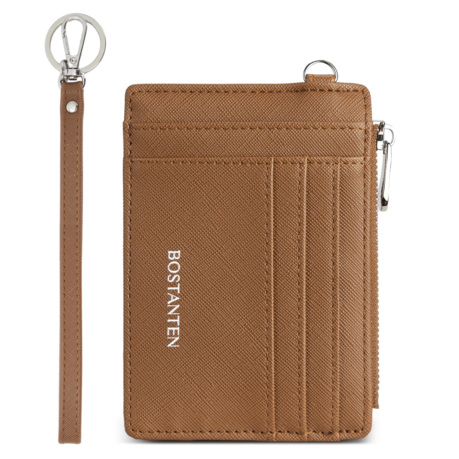 Lomy Slim Wristlet Keychain Wallet With Zipper Pocket - Image 33