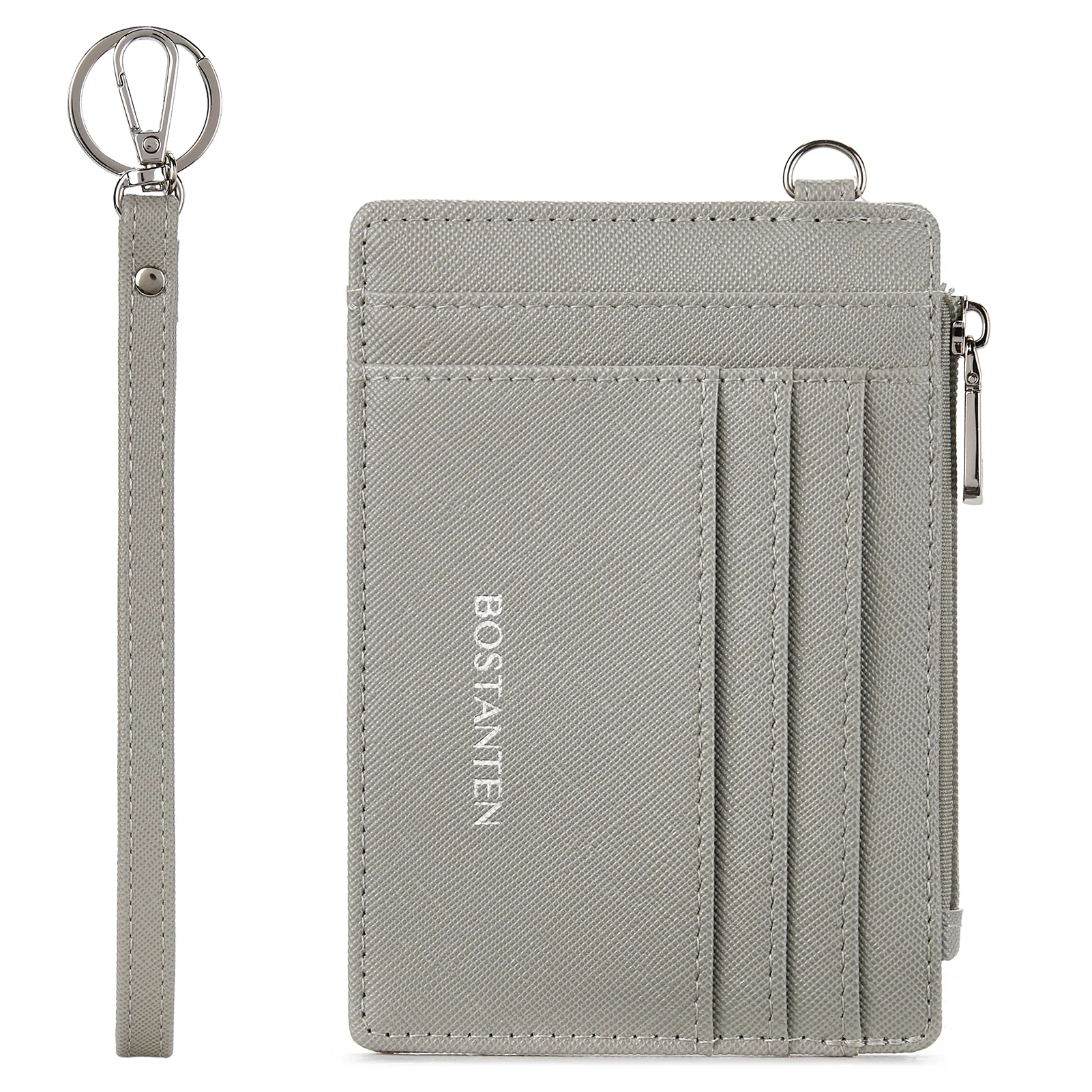 Lomy Slim Wristlet Keychain Wallet With Zipper Pocket - Image 39