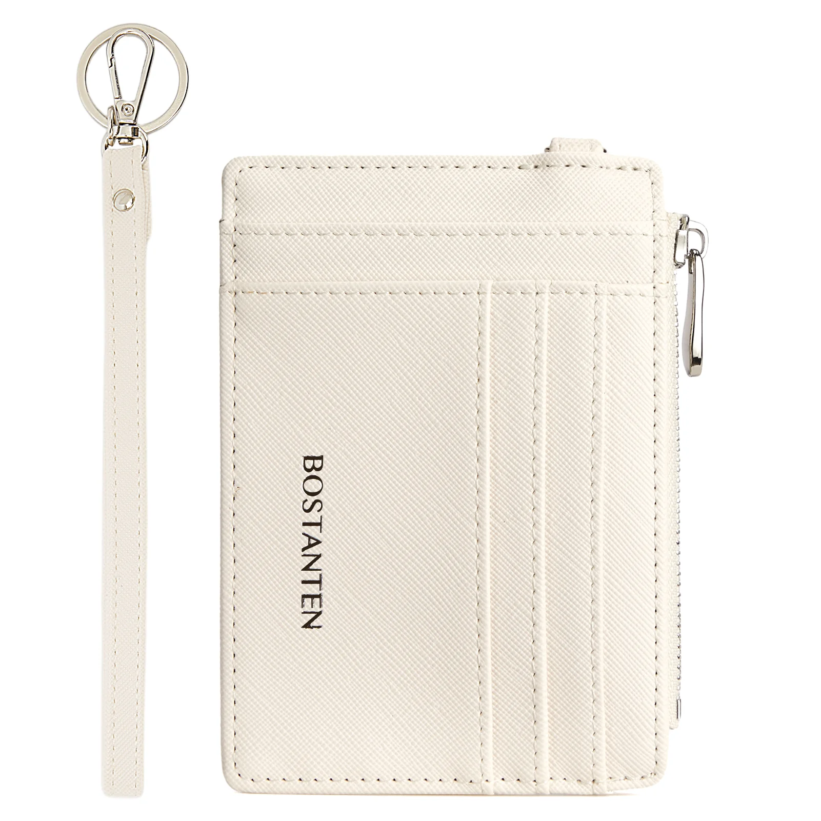 Lomy Slim Wristlet Keychain Wallet With Zipper Pocket - Image 4