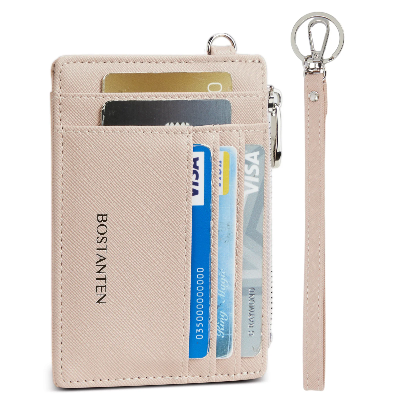 Lomy Slim Wristlet Keychain Wallet With Zipper Pocket - Image 44