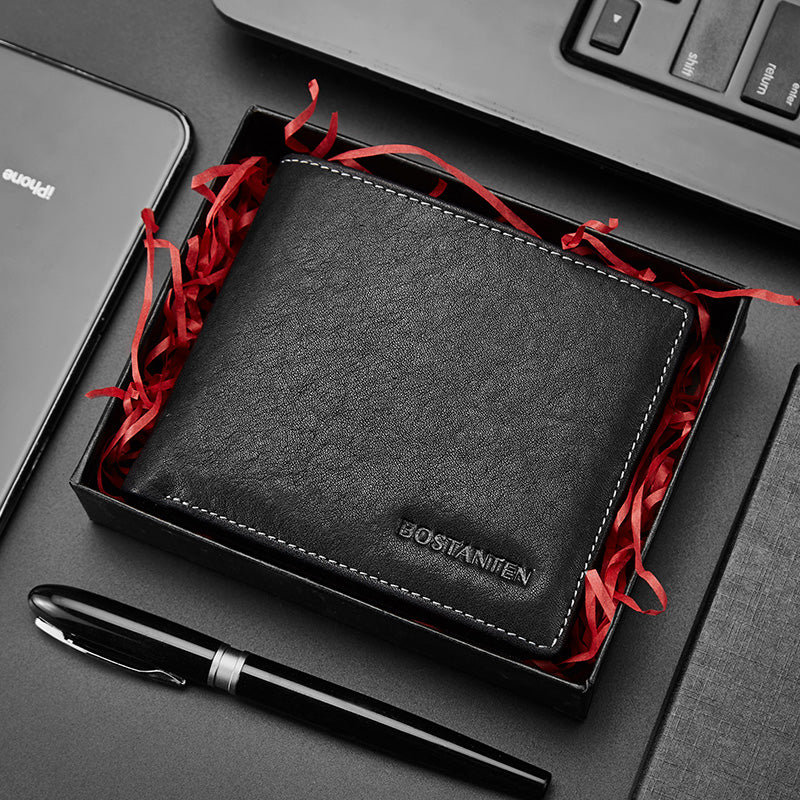 BOSTANTEN Men's Genuine Leather Wallet - Image 4