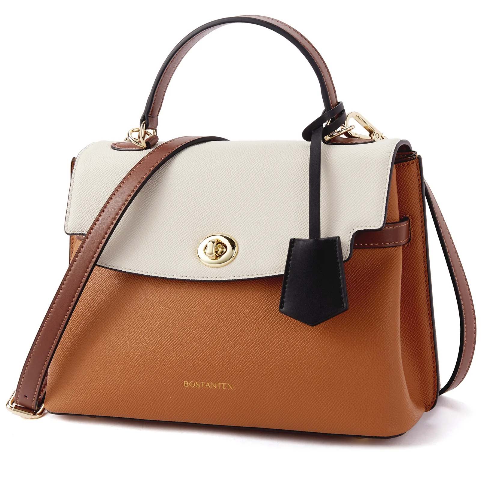 BOSTANTEN Top-handle Handbags for Women Designer Leather Crossbody Satchel Bags Shoulder Tote Purse - Image 6
