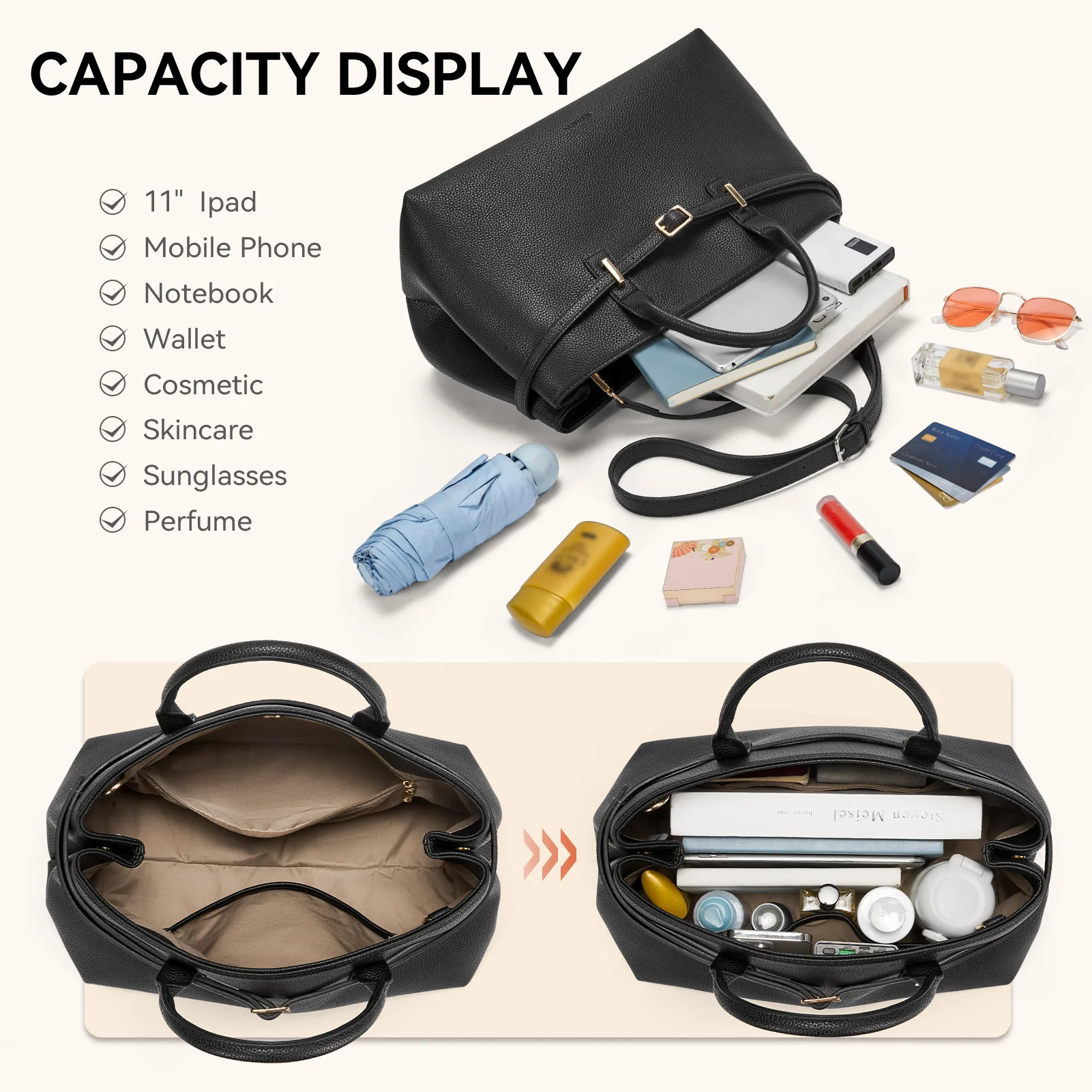 Claire Elegant Suede Top Handle Tote Handbag — DIY-able Outer Belt - Image 20