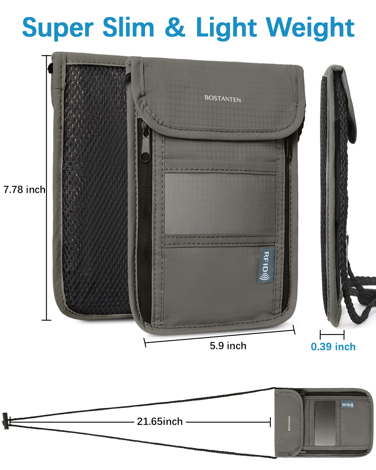 Nola Travel Wallet With RFID Passport Holder - Image 11