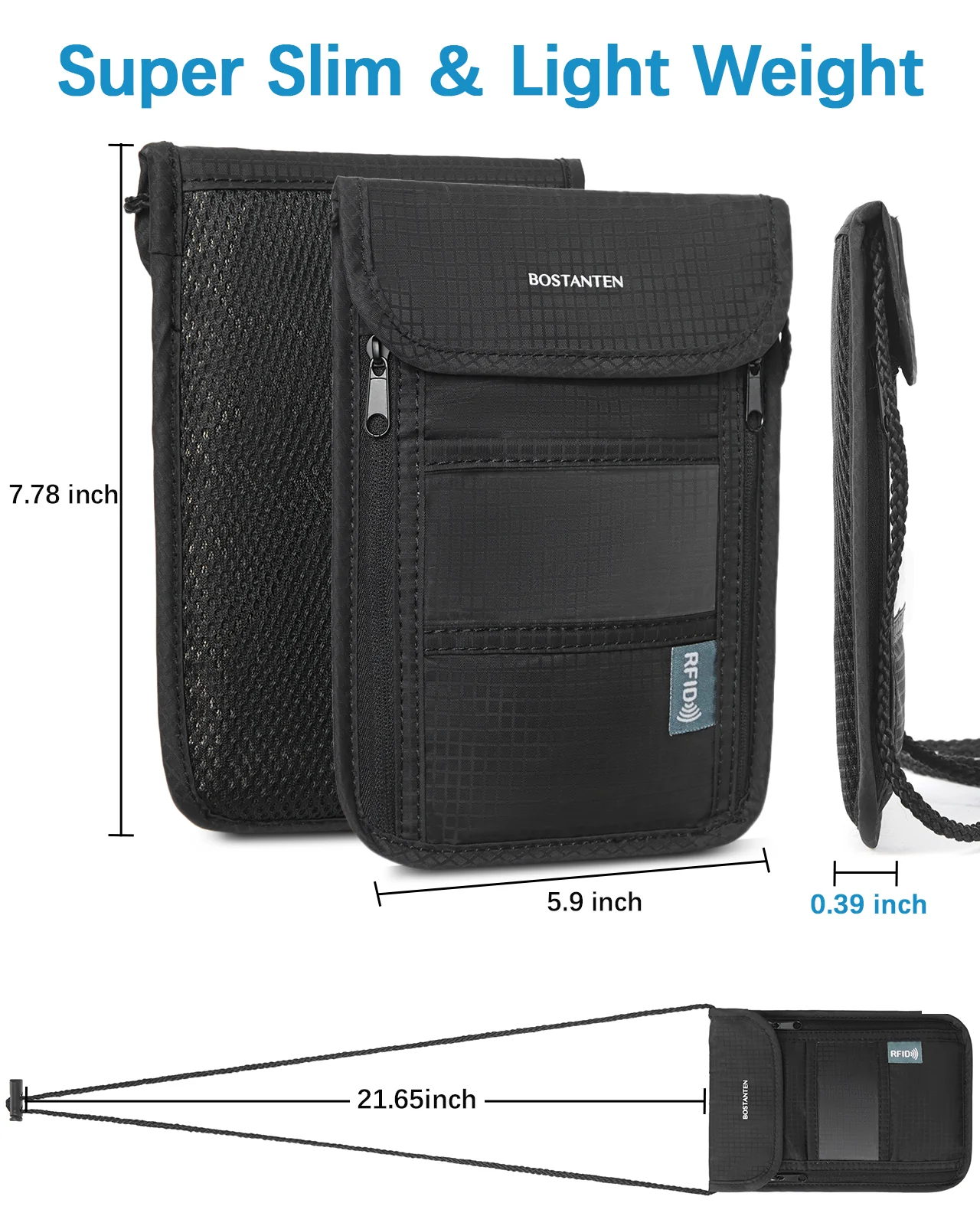 Nola Travel Wallet With RFID Passport Holder - Image 4