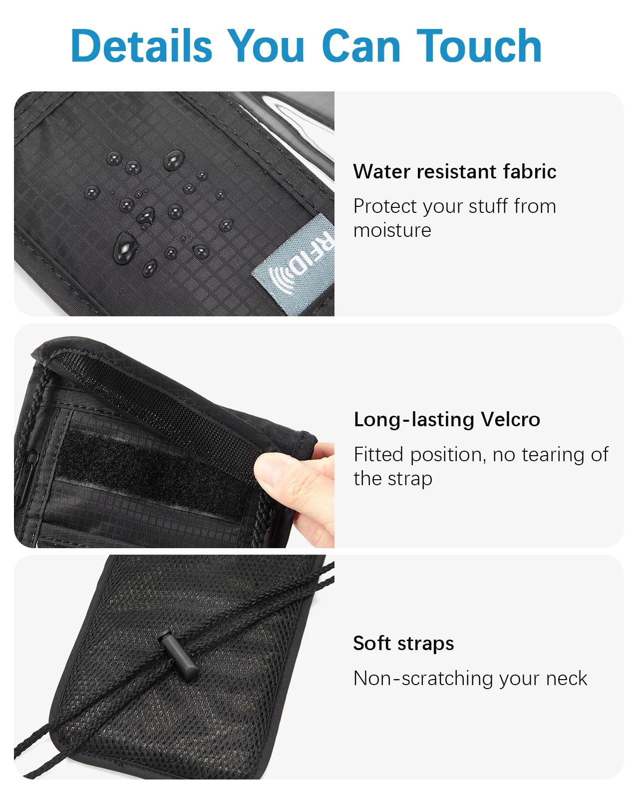 Nola Travel Wallet With RFID Passport Holder - Image 6