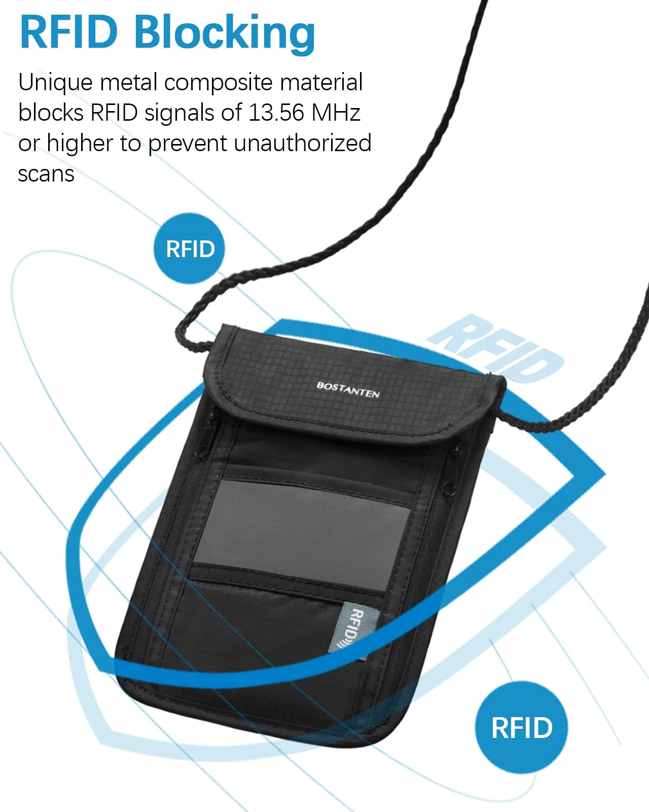 Nola Travel Wallet With RFID Passport Holder - Image 7