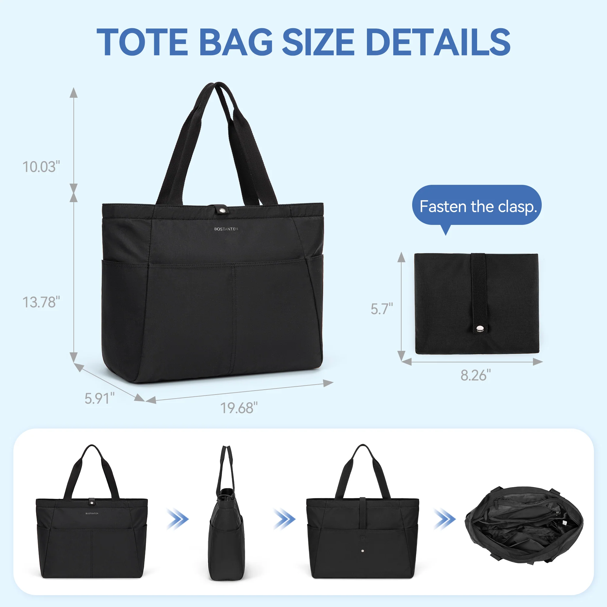 Ava Barrett 30L Travel Tote - Foldable Waterproof - Image 13