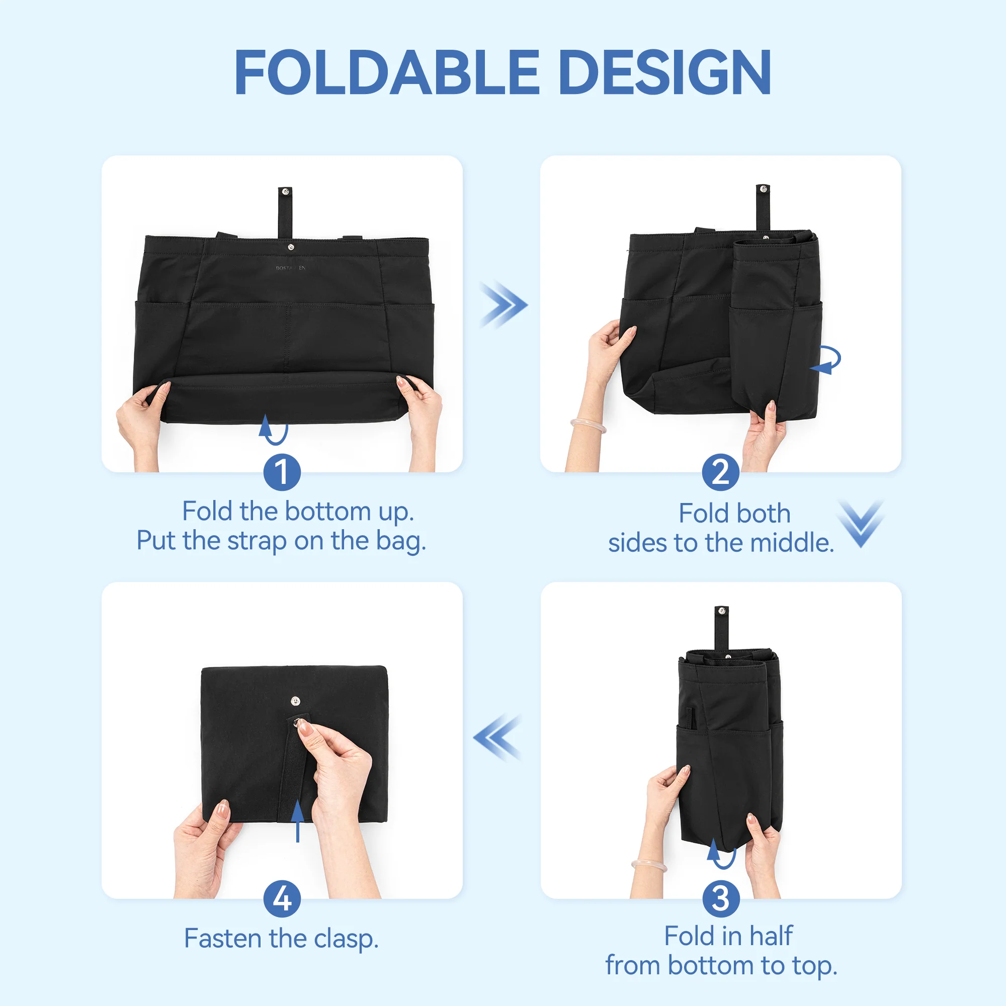 Ava Barrett 30L Travel Tote - Foldable Waterproof - Image 15