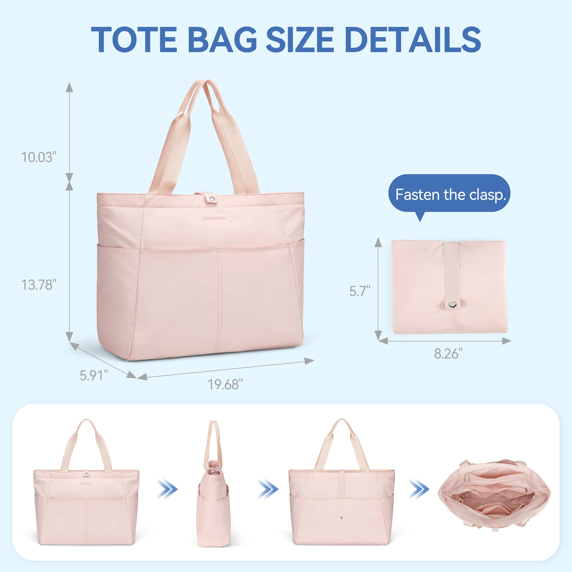 Ava Barrett 30L Travel Tote - Foldable Waterproof - Image 22