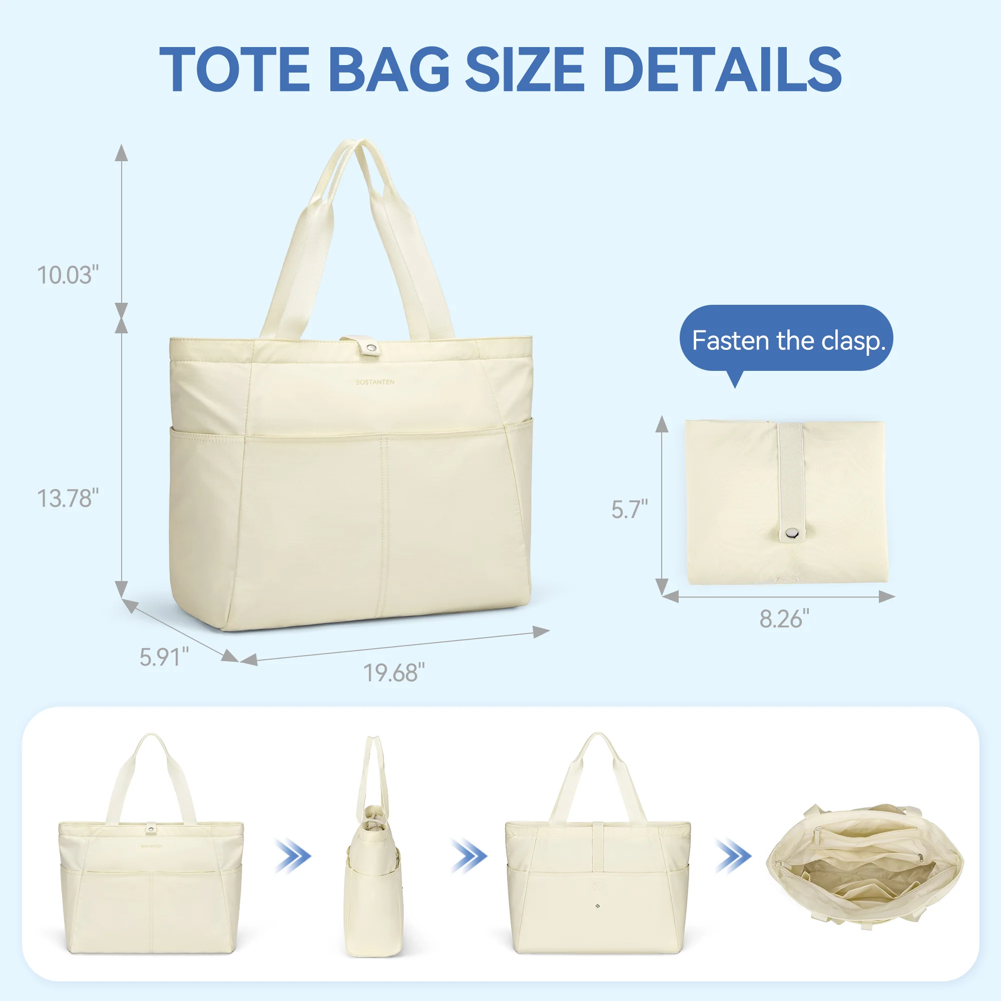 Ava Barrett 30L Travel Tote - Foldable Waterproof - Image 4