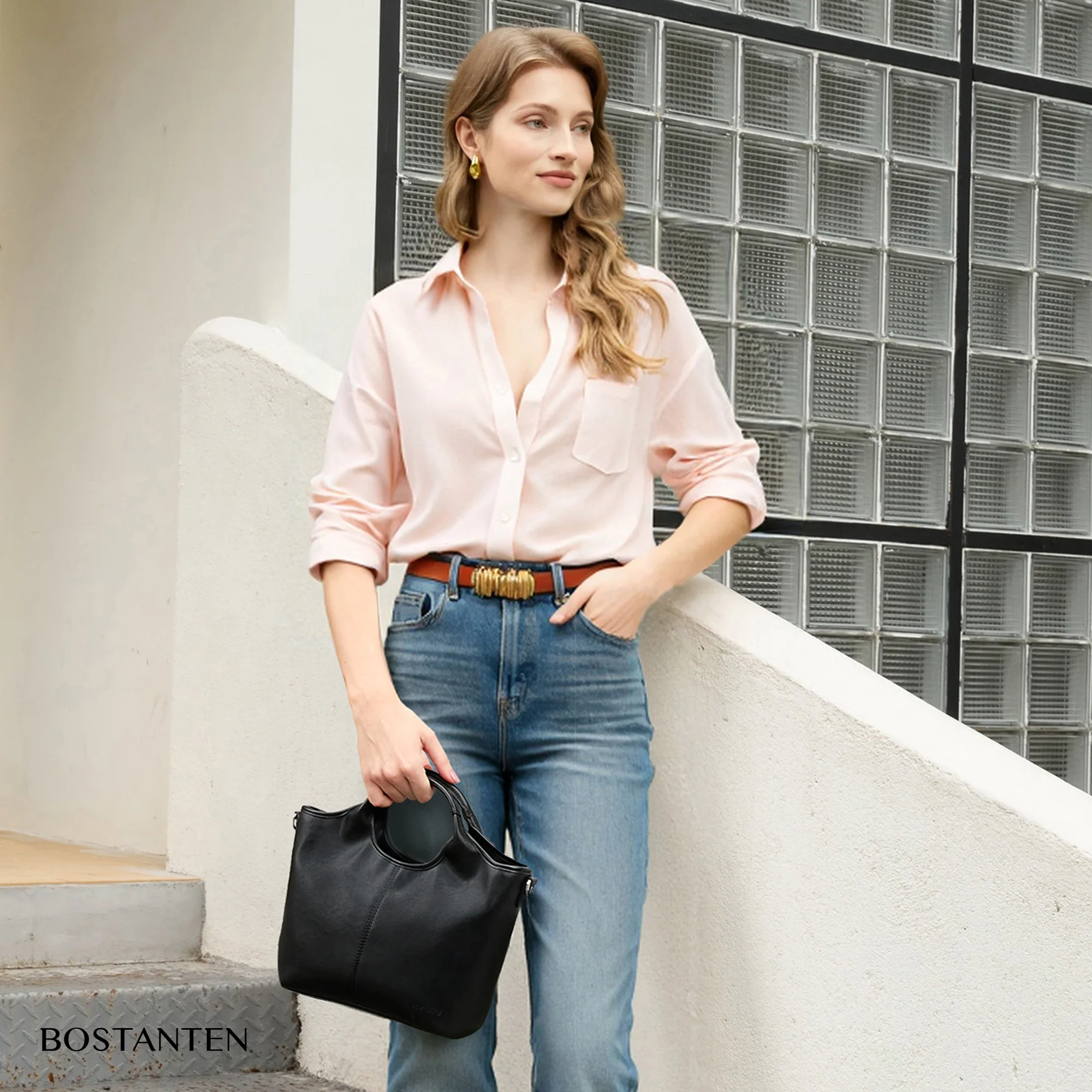 Nevin Vegan Leather Daily Tote Satchel - Image 11