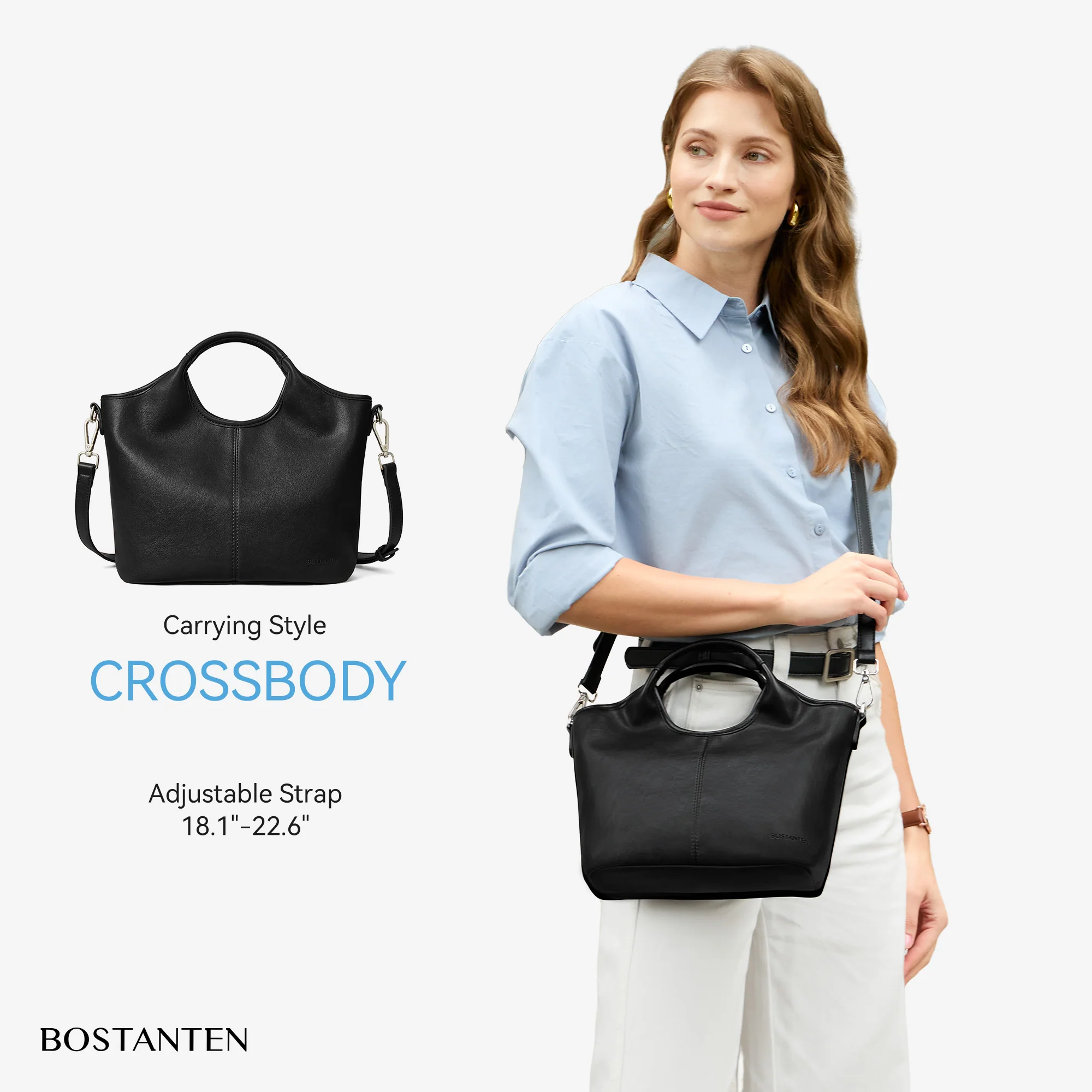 Nevin Vegan Leather Daily Tote Satchel - Image 12