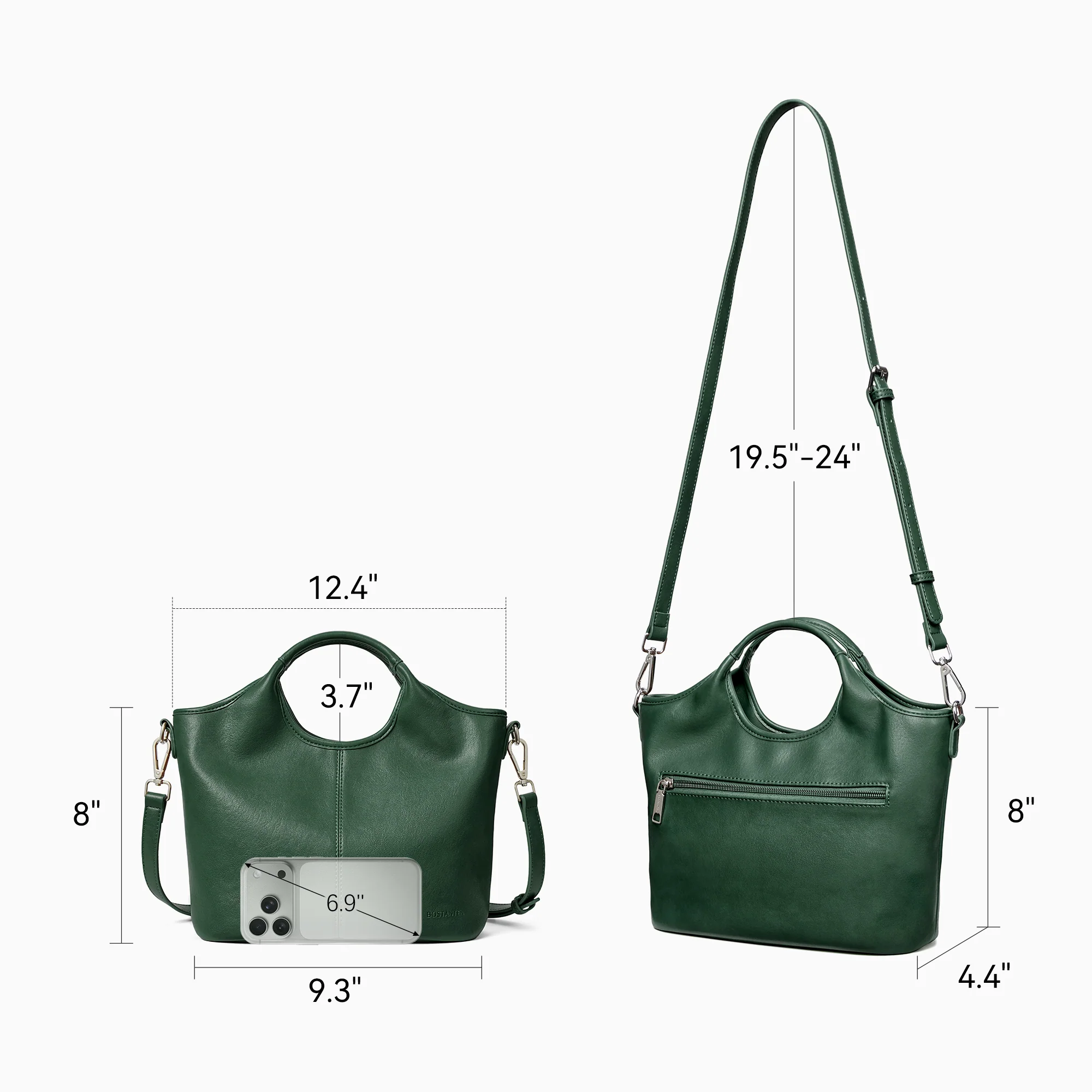 Nevin Vegan Leather Daily Tote Satchel - Image 23