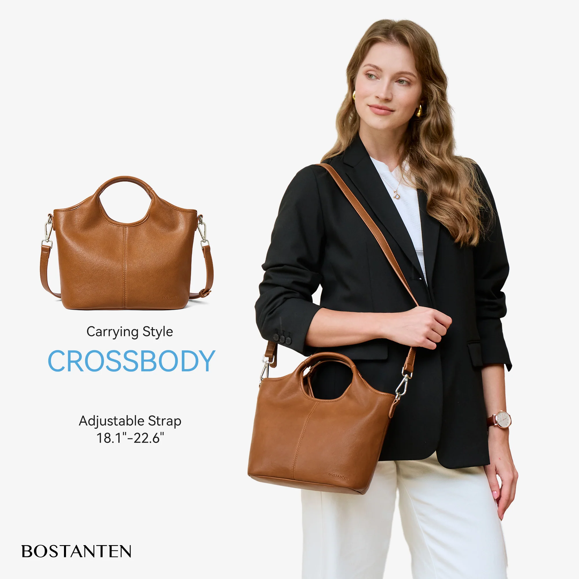 Nevin Vegan Leather Daily Tote Satchel - Image 3