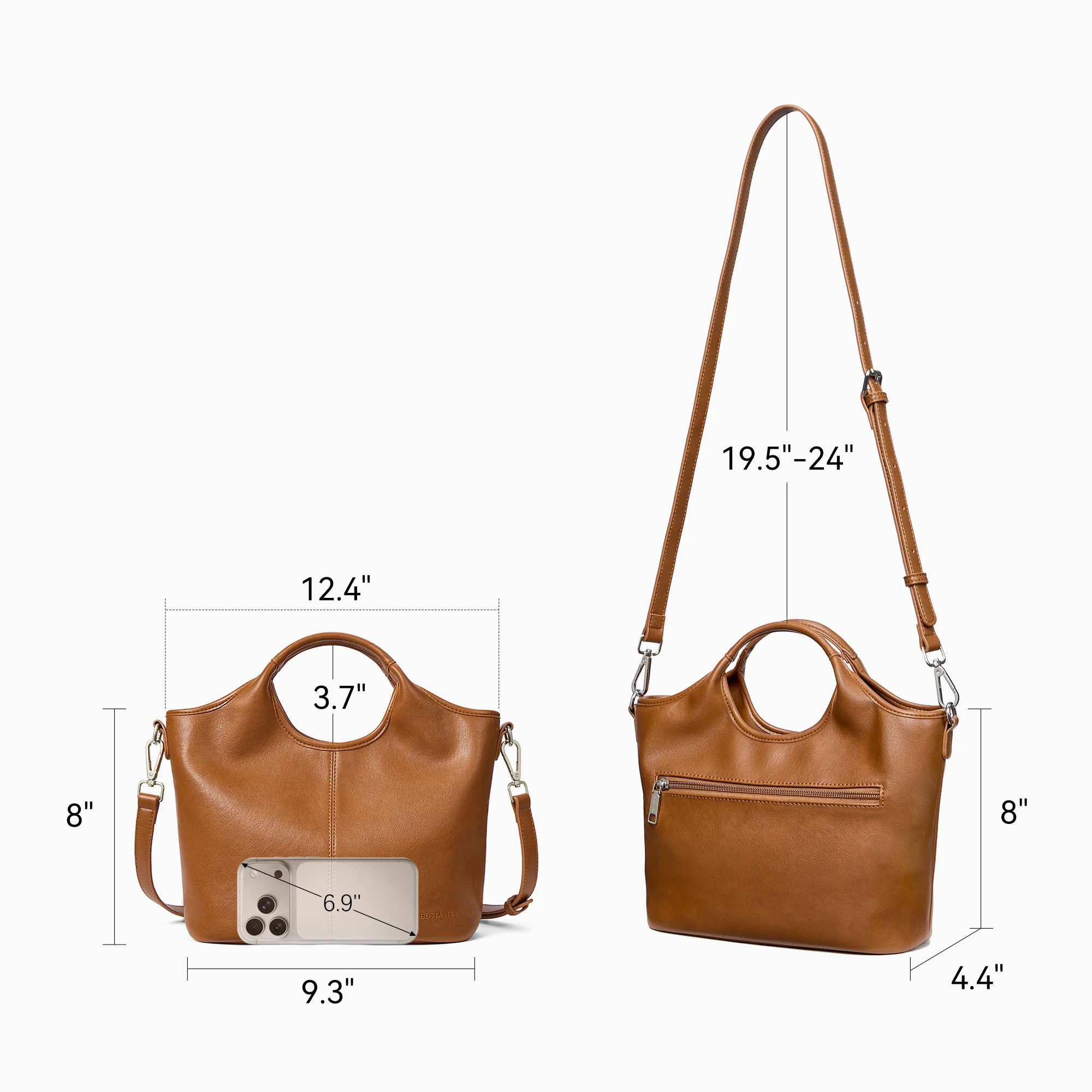 Nevin Vegan Leather Daily Tote Satchel - Image 5